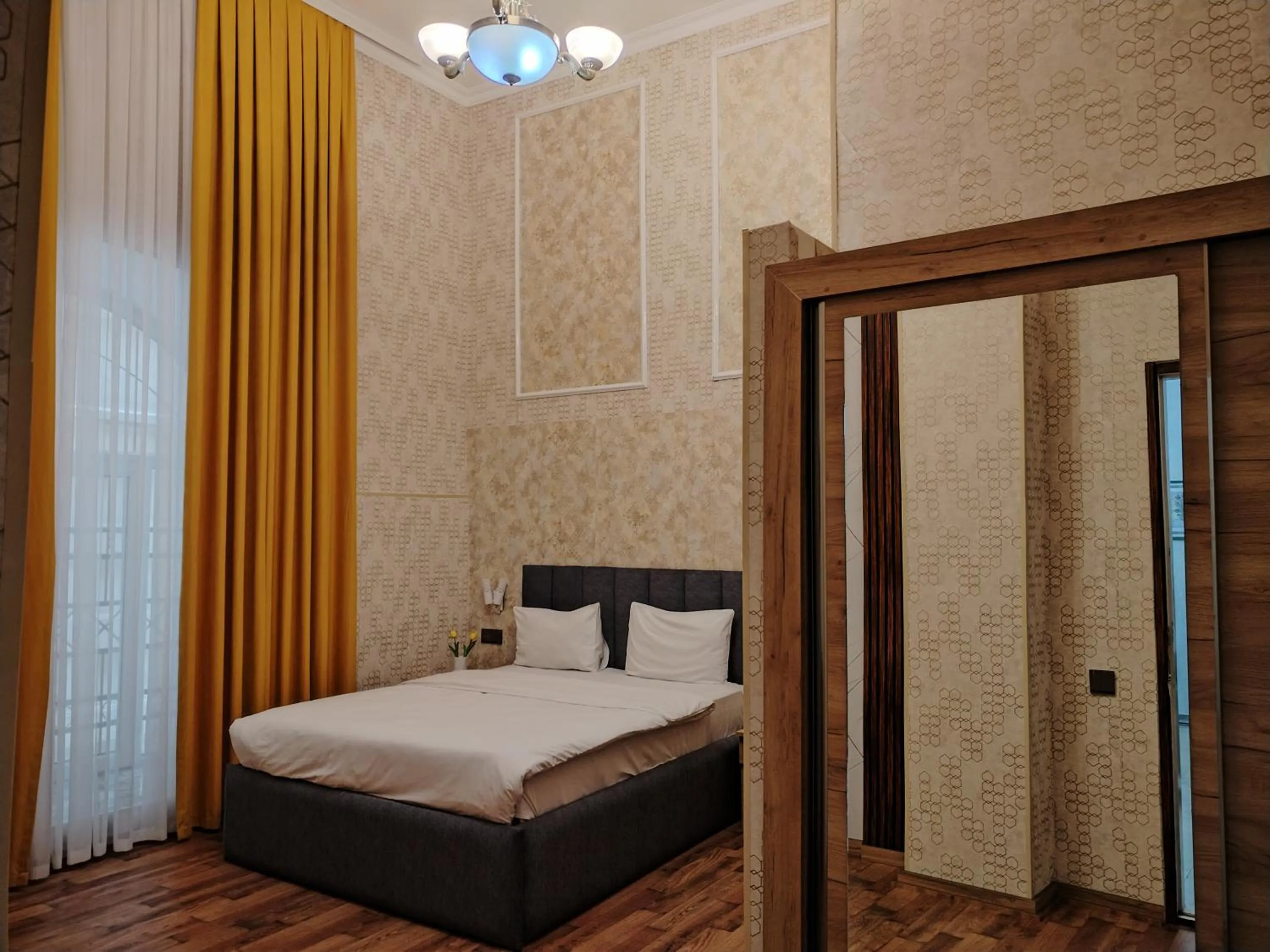 Bed in Pera Hotel Baku