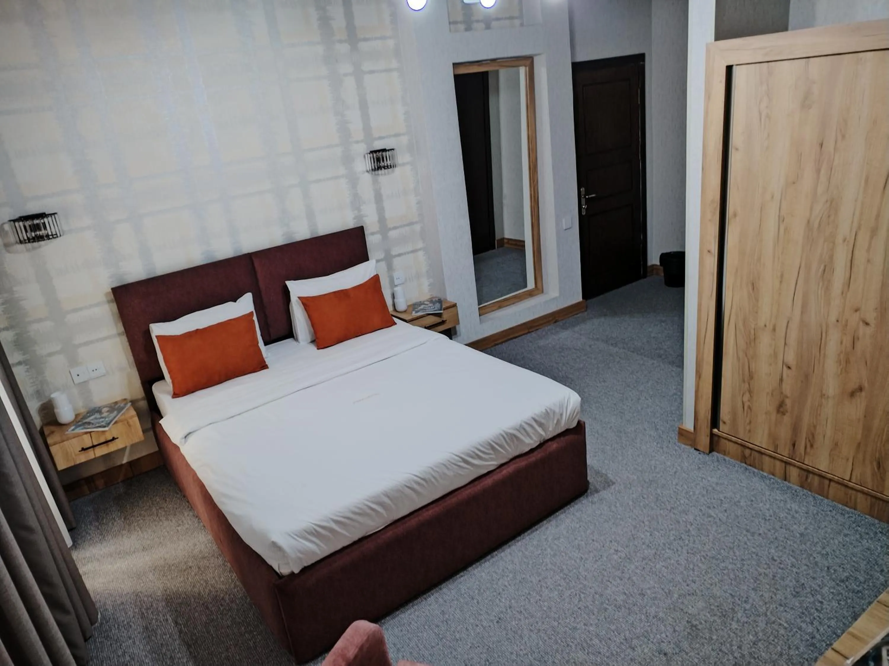 Bed in Pera Hotel Baku