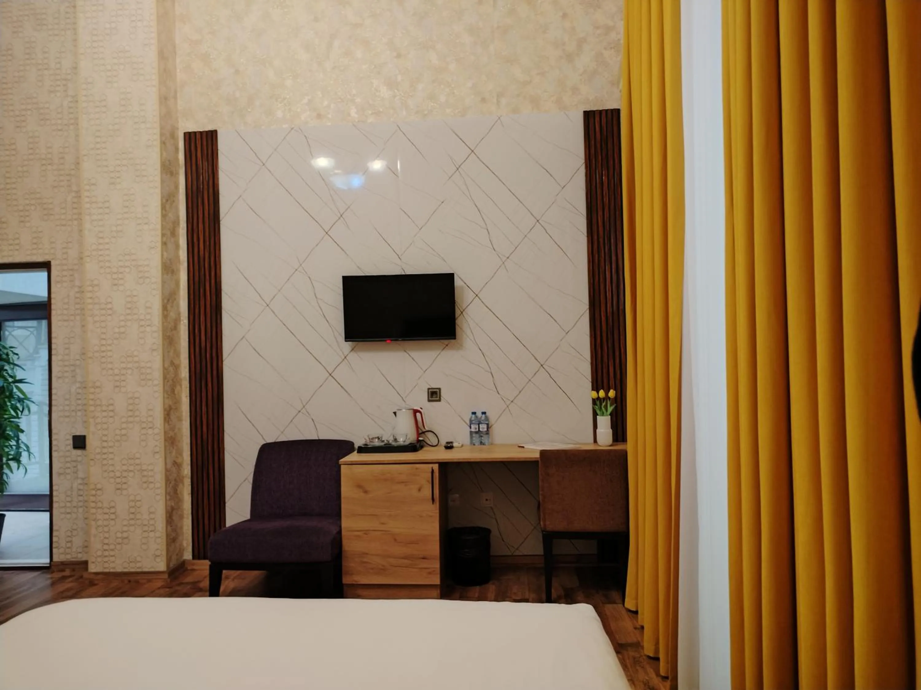 Bed in Pera Hotel Baku