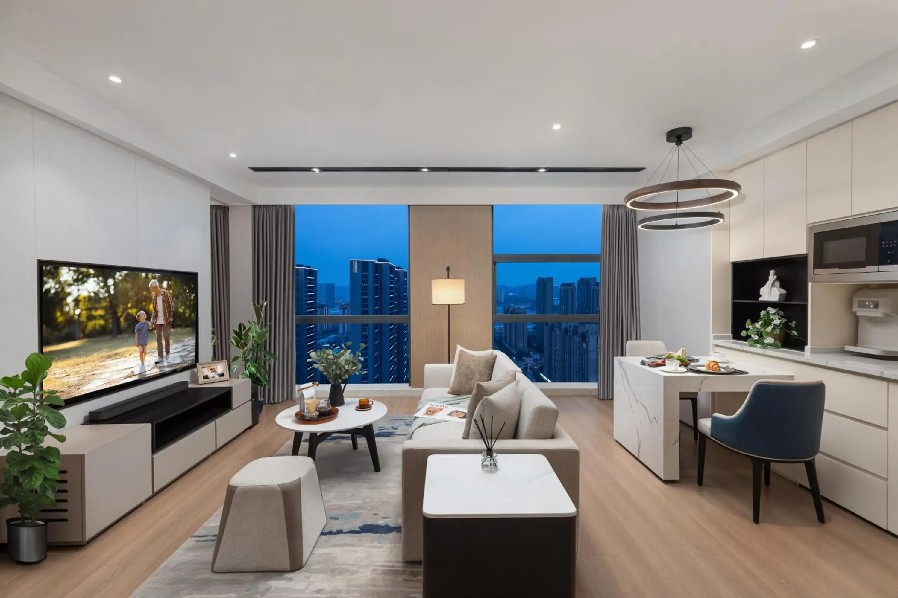 Living room in Somerset Taihu New City CBD Wuxi Living room in Somerset Taihu New City CBD Wuxi