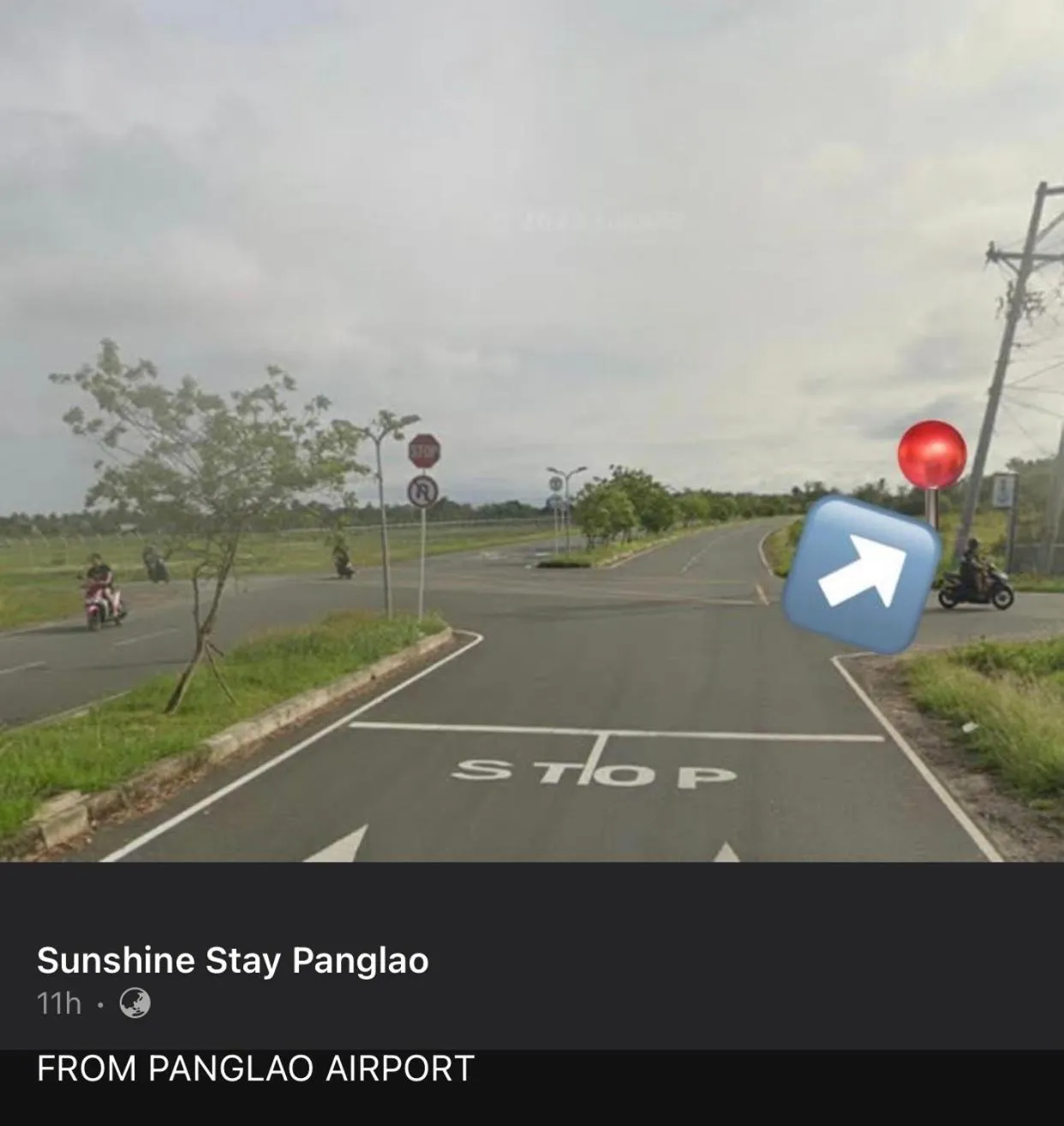 Street view in Sunshine Stay Panglao