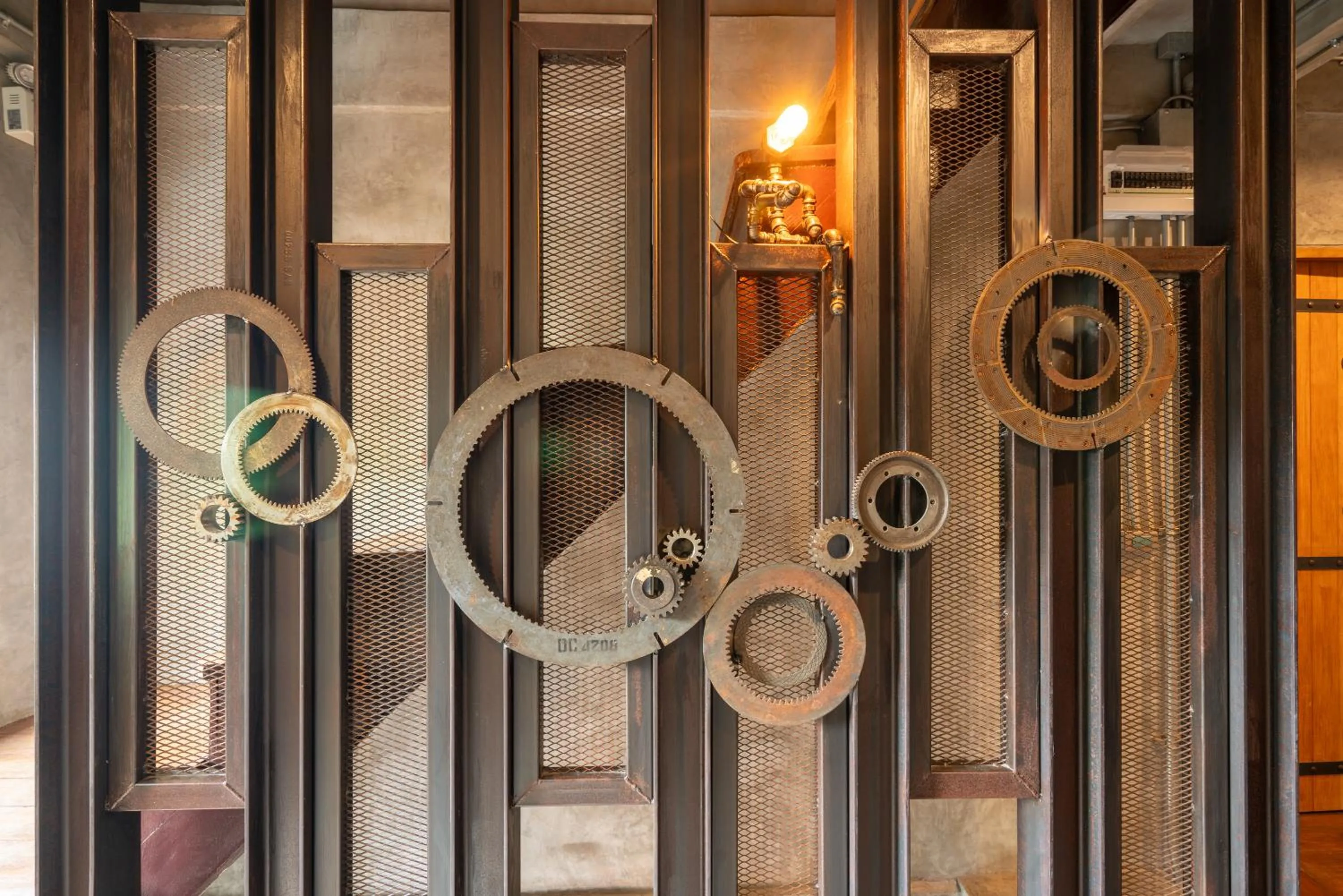 Decorative detail in House of Machine Boutique Hotel