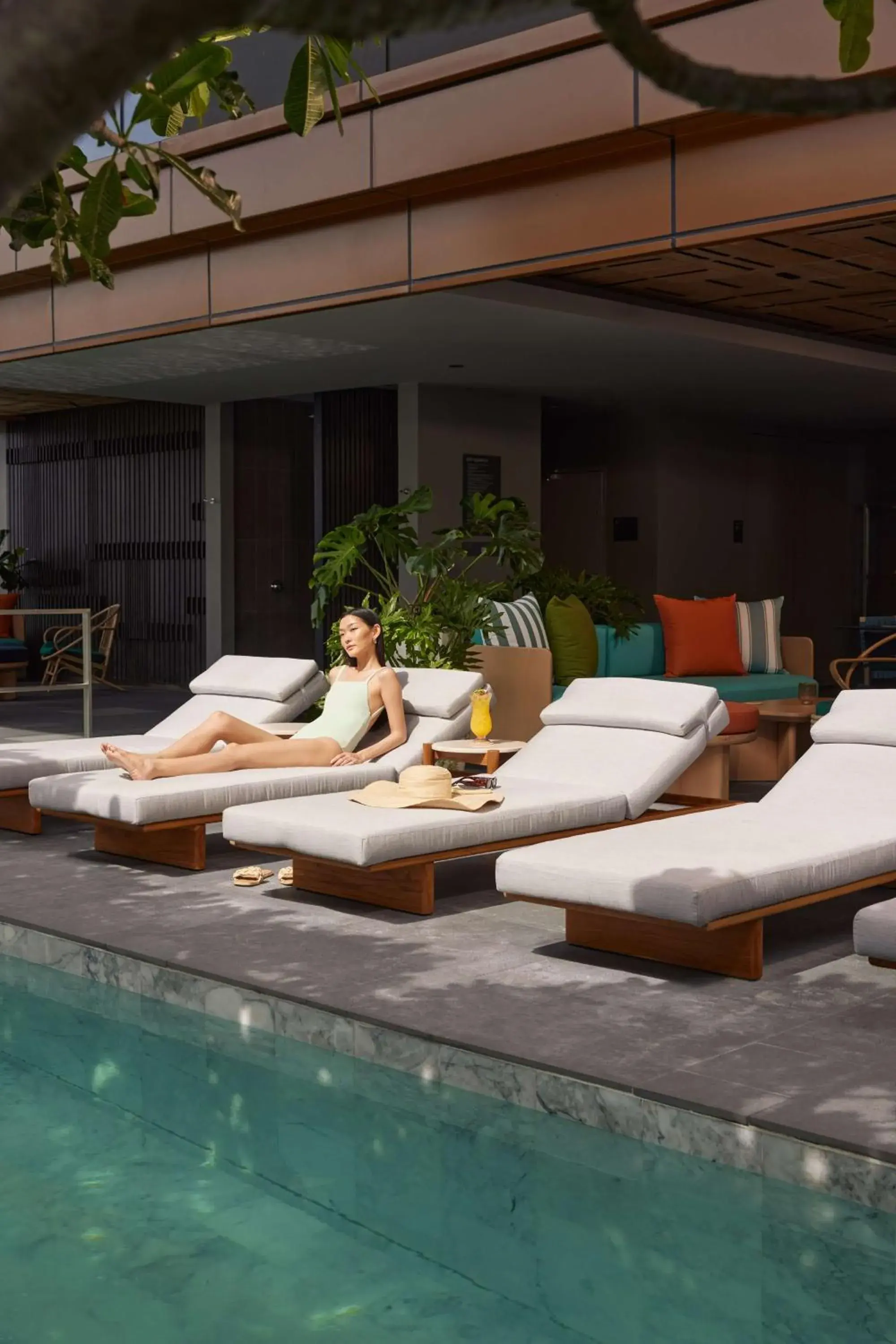 Pool view in dusitD2 Samyan Bangkok Pool view in dusitD2 Samyan Bangkok