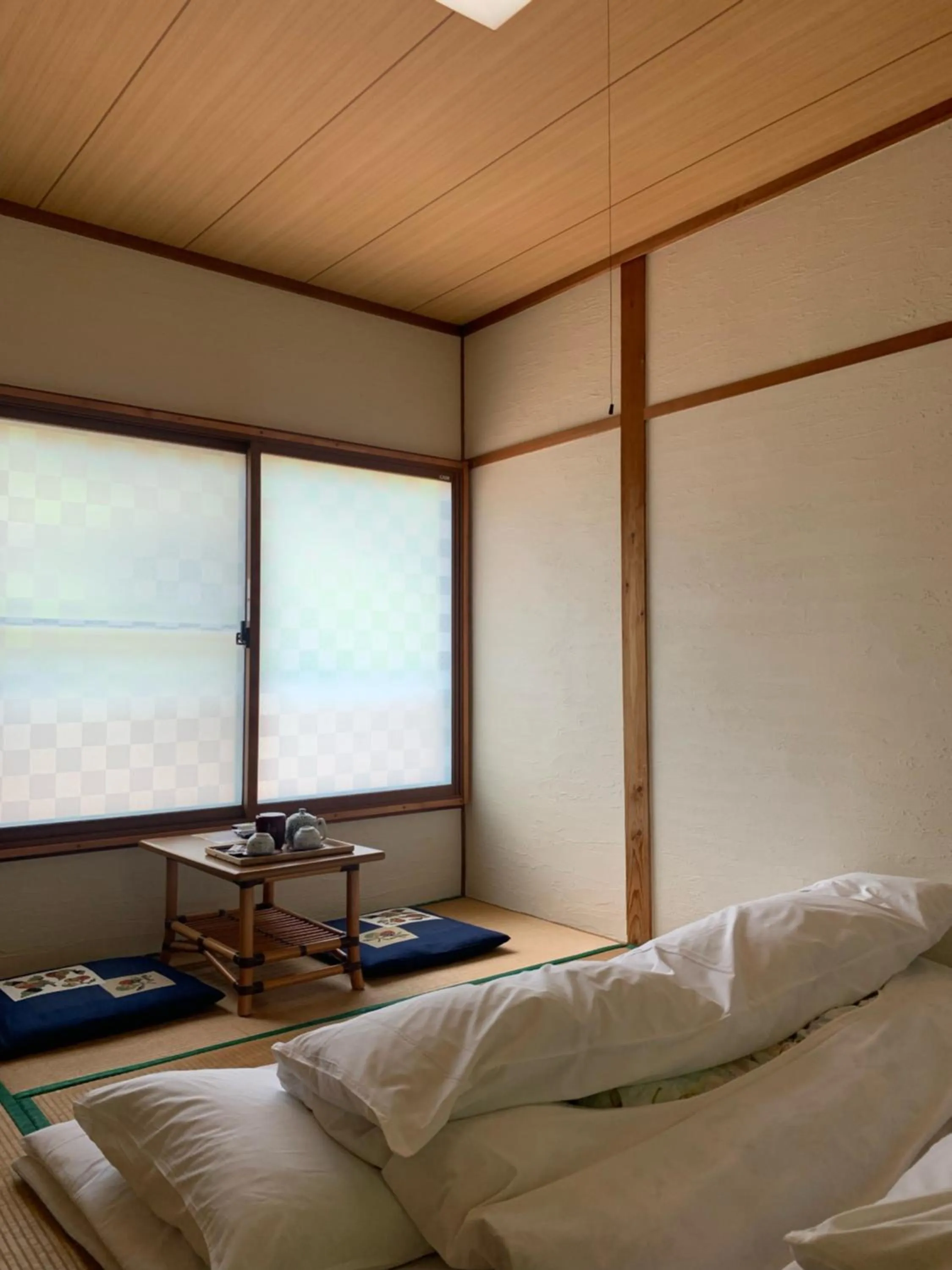 Bed in Iya Kankou Ryokan