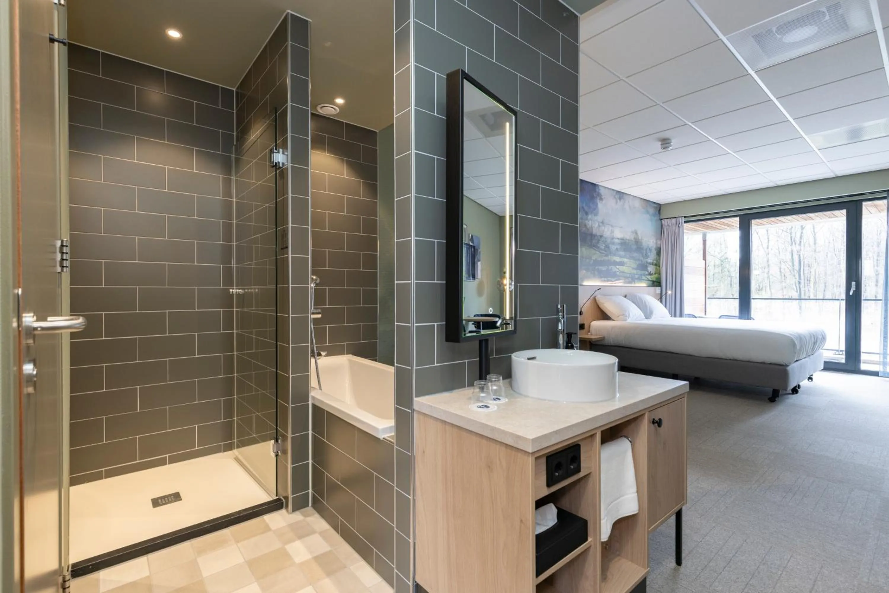 Bed in Fletcher Hotel-Restaurant Marknesse