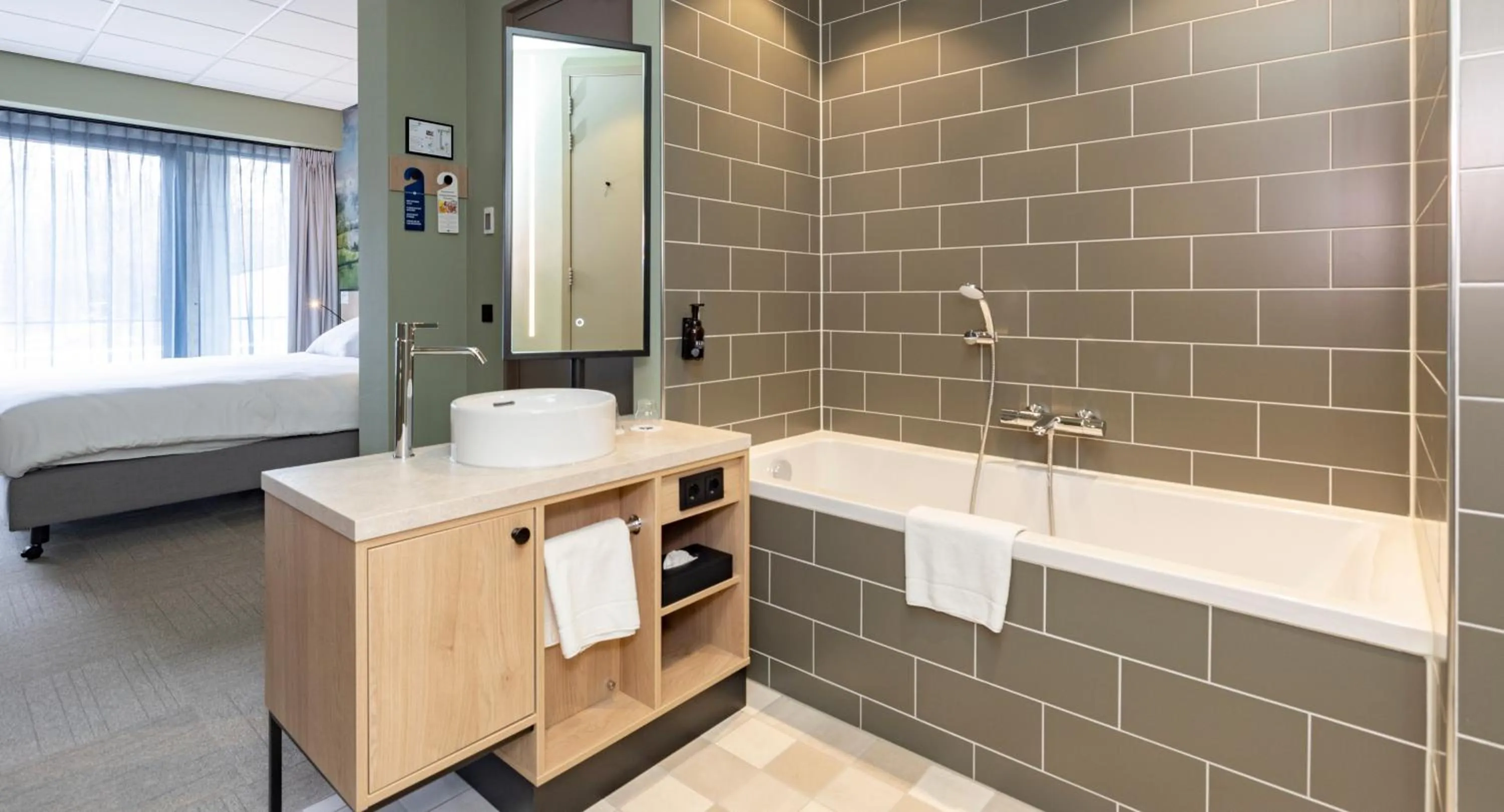 Bathroom in Fletcher Hotel-Restaurant Marknesse