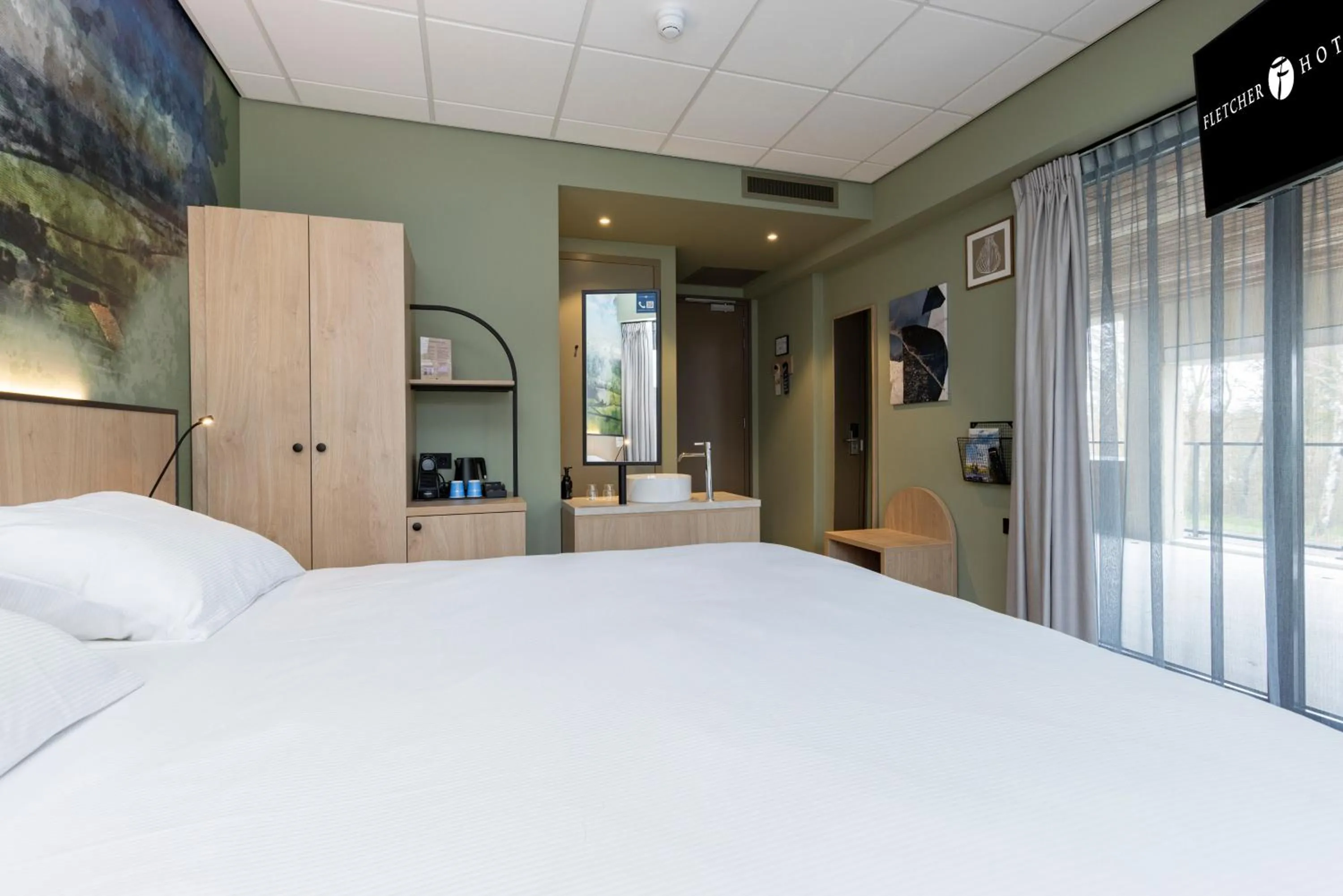 Photo of the whole room, Bed in Fletcher Hotel-Restaurant Marknesse