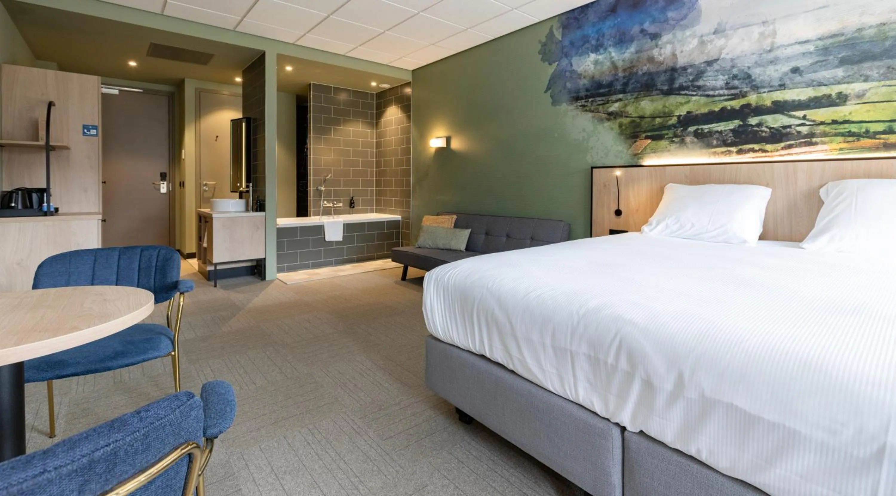 Bed in Fletcher Hotel-Restaurant Marknesse