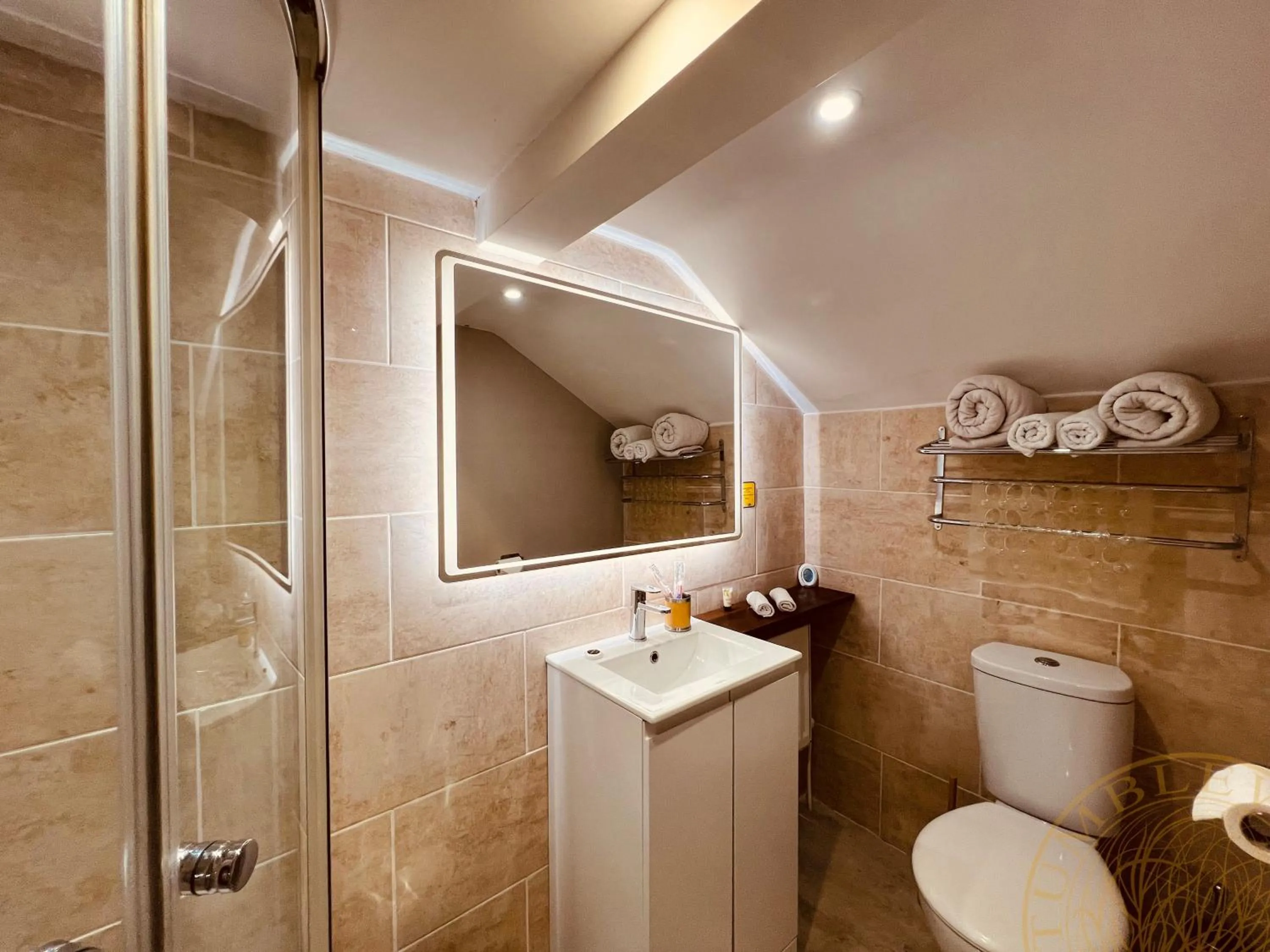 Shower in Tumbleweed Cottage