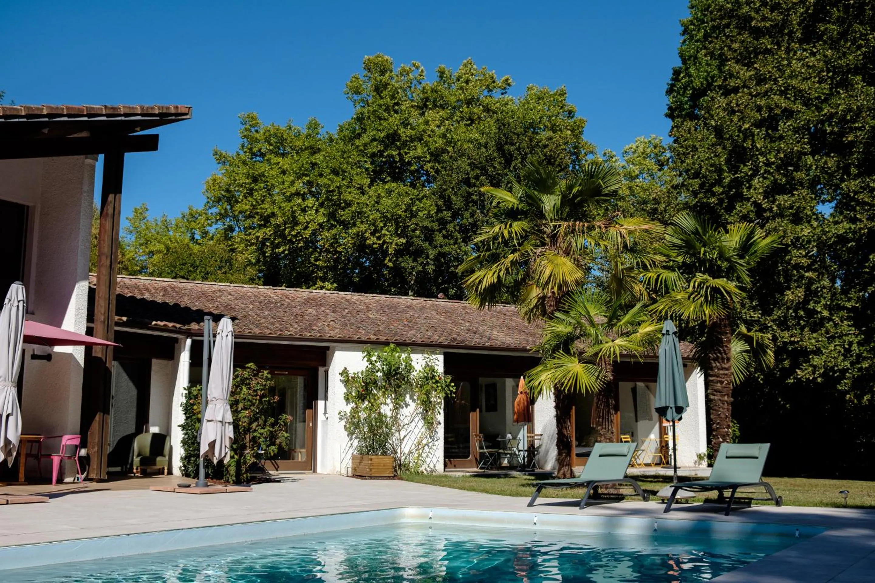 Pool view in Parc de L'Aiguade