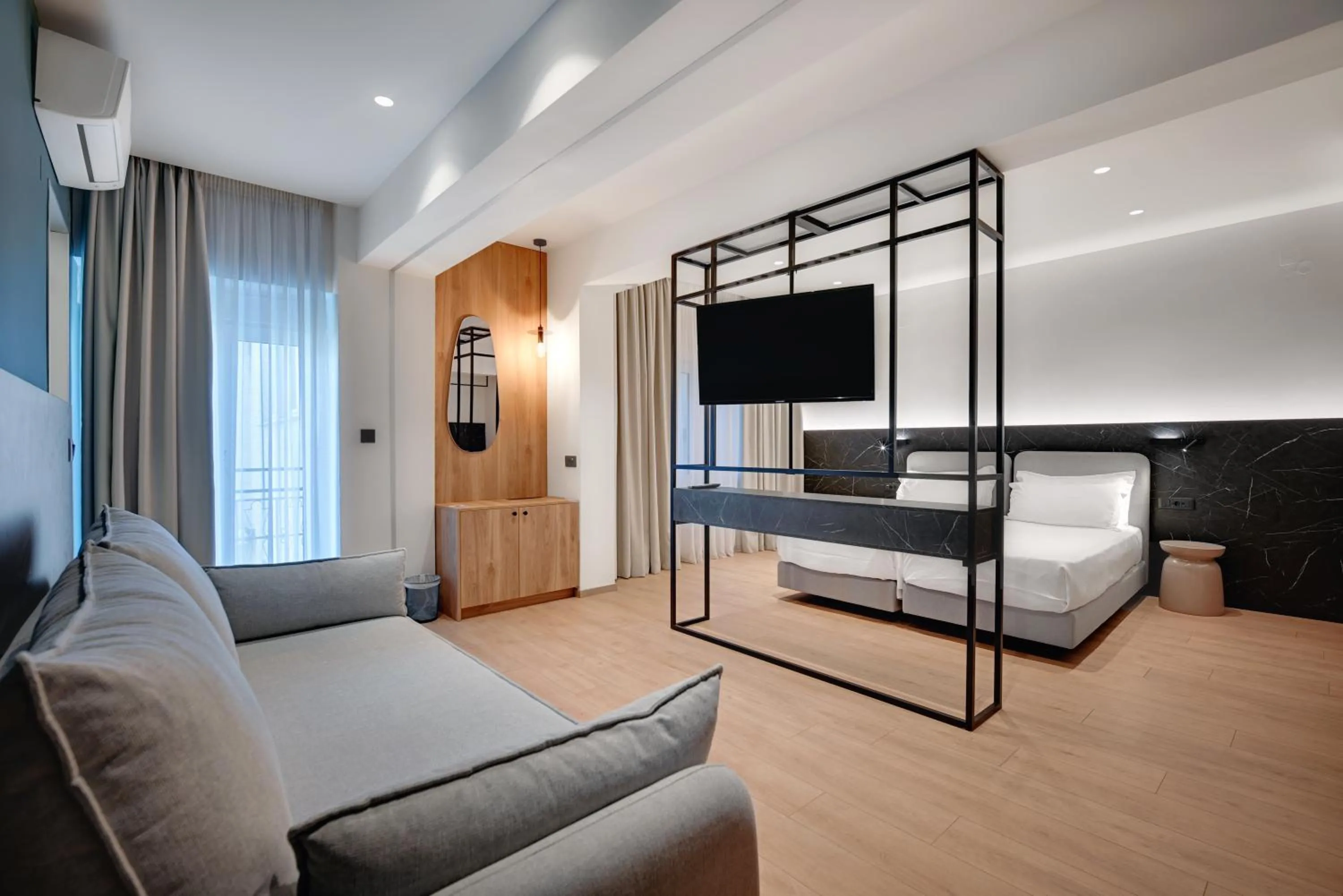 Bed in Palladion Hotel