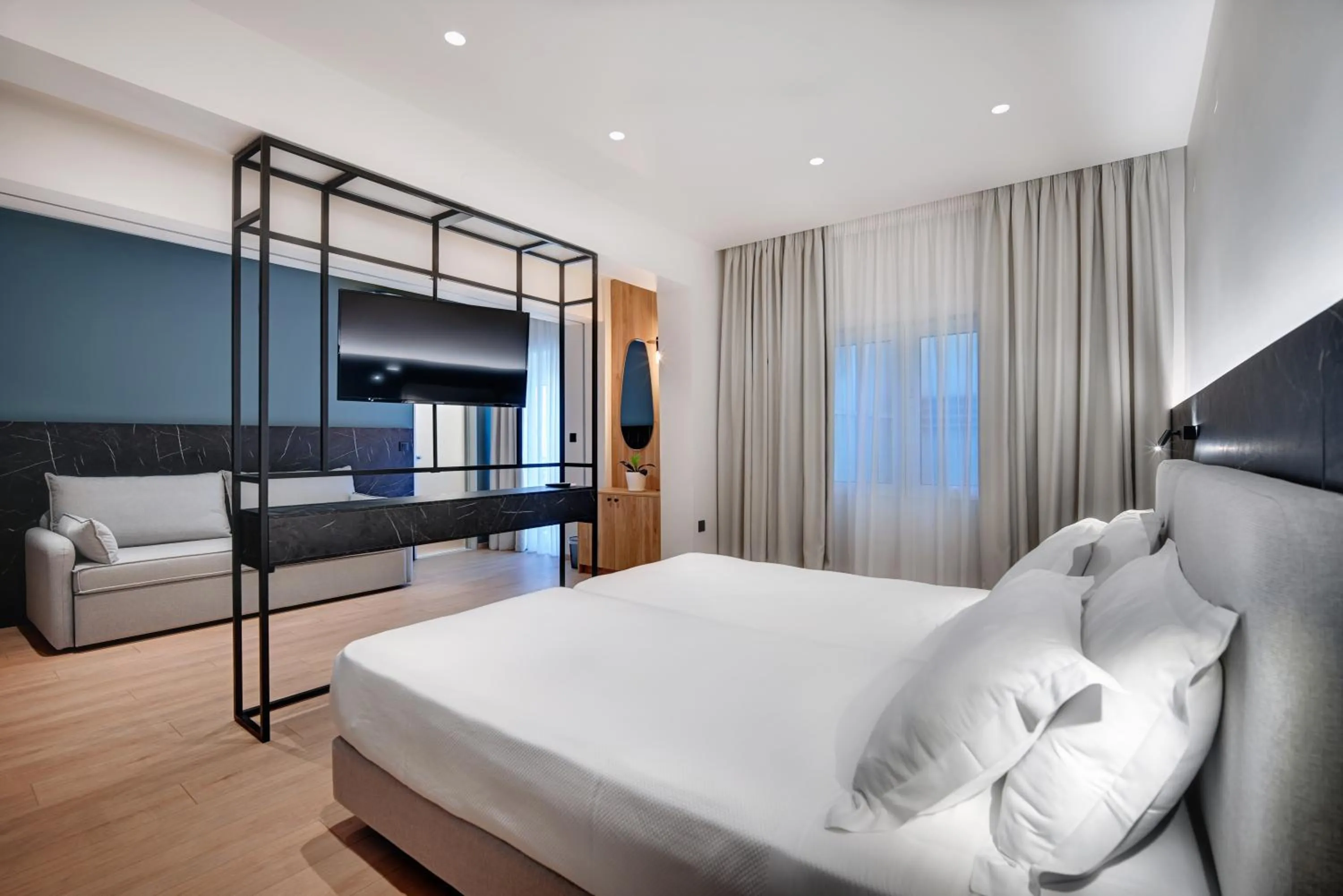 Bed in Palladion Hotel