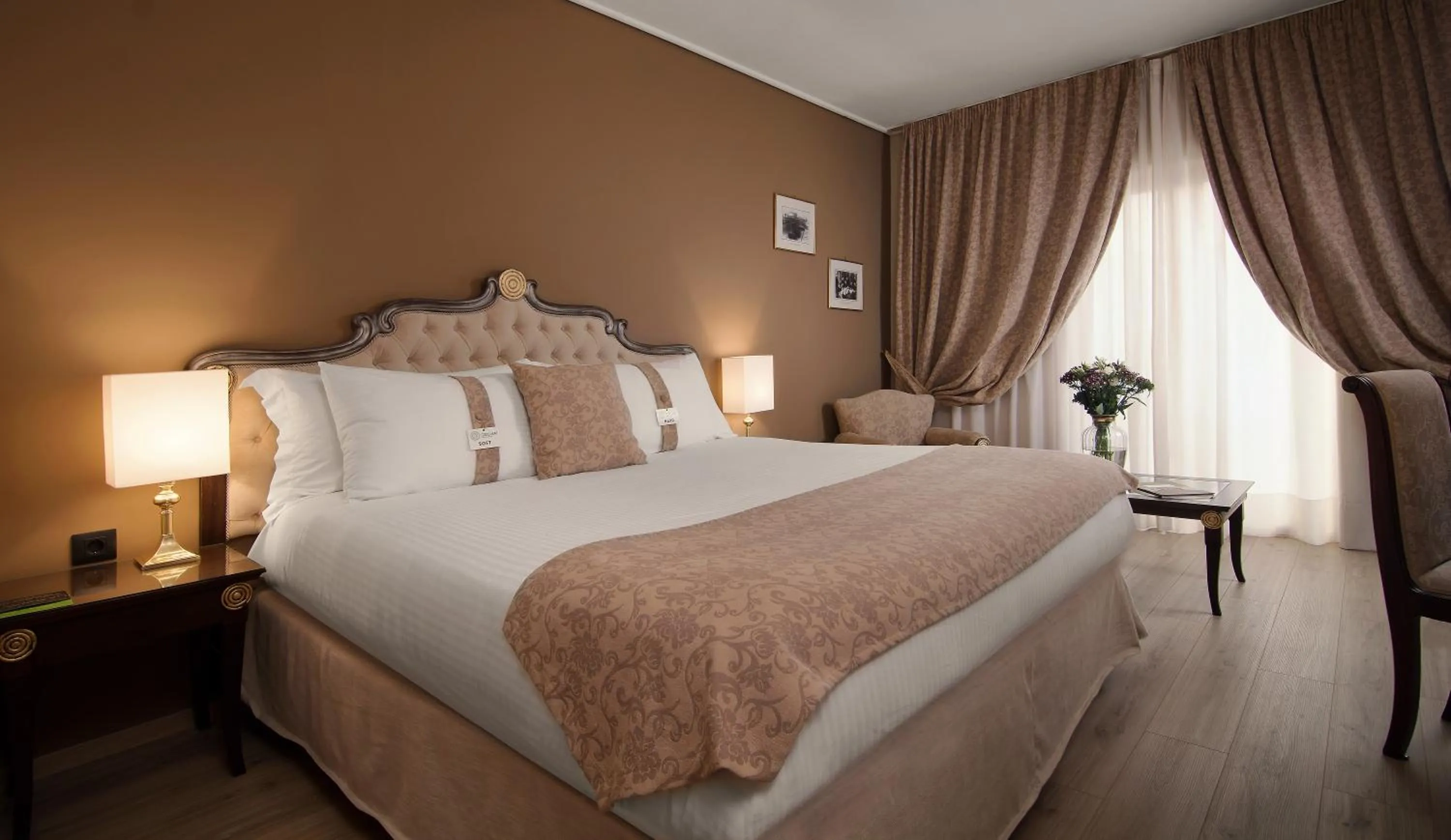 Bed in Epirus Palace Congress & Spa