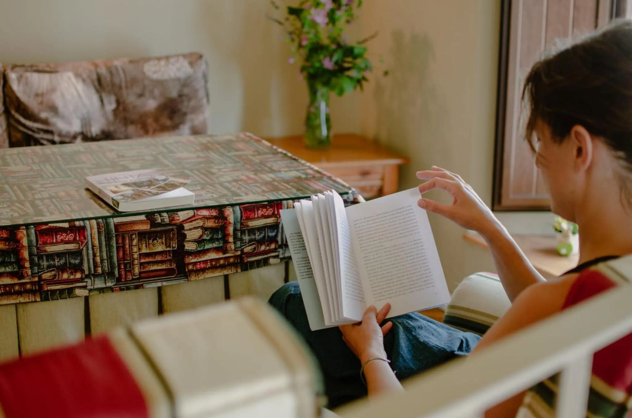 Seating area in La posada de Alájar