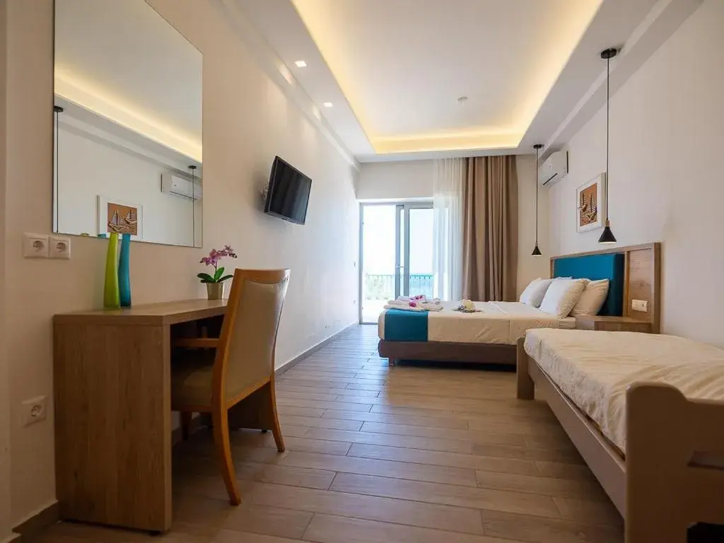 Bed in Cavos Bay Hotel & Studios Bed in Cavos Bay Hotel & Studios