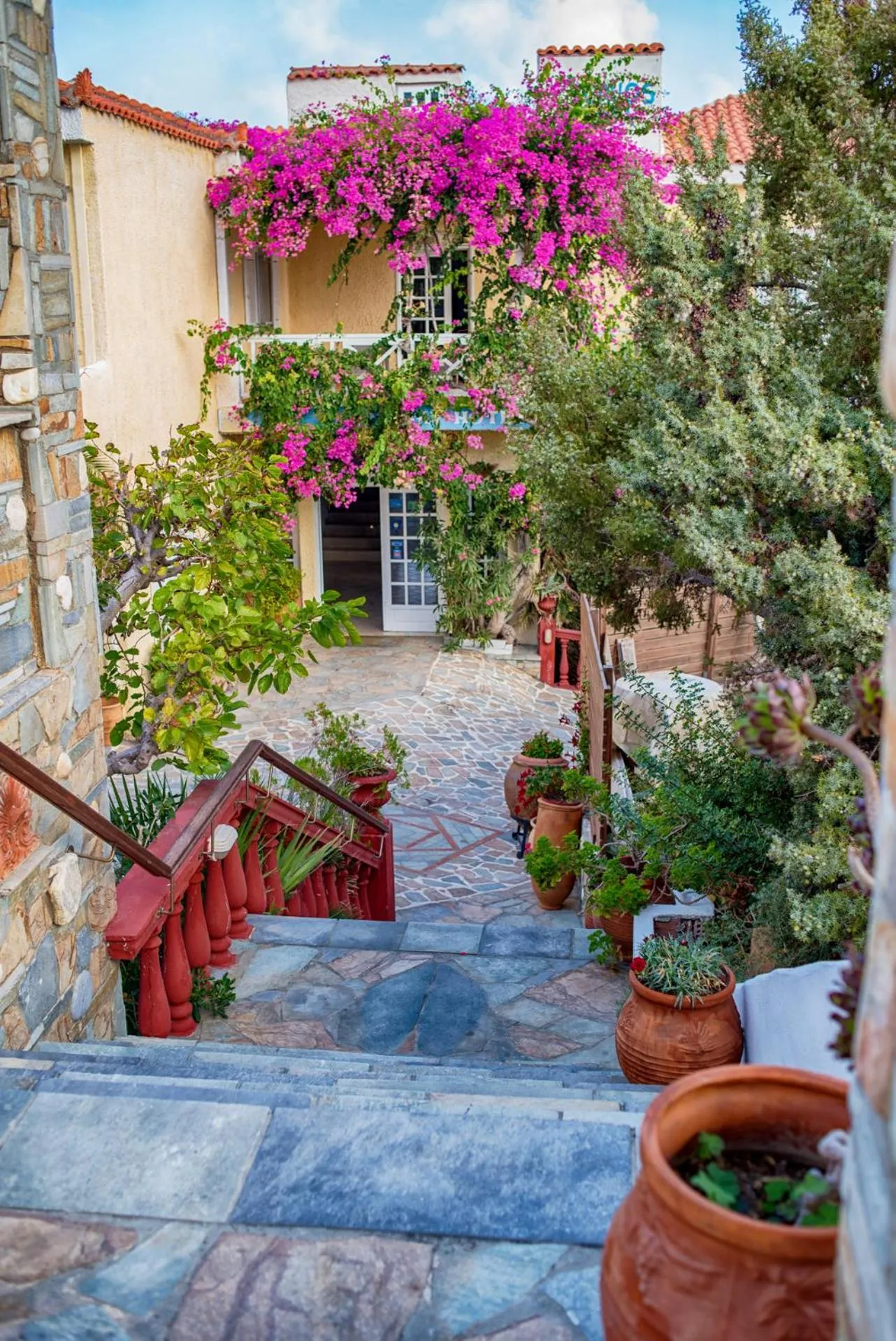 Facade/entrance in Cavos Bay Hotel & Studios