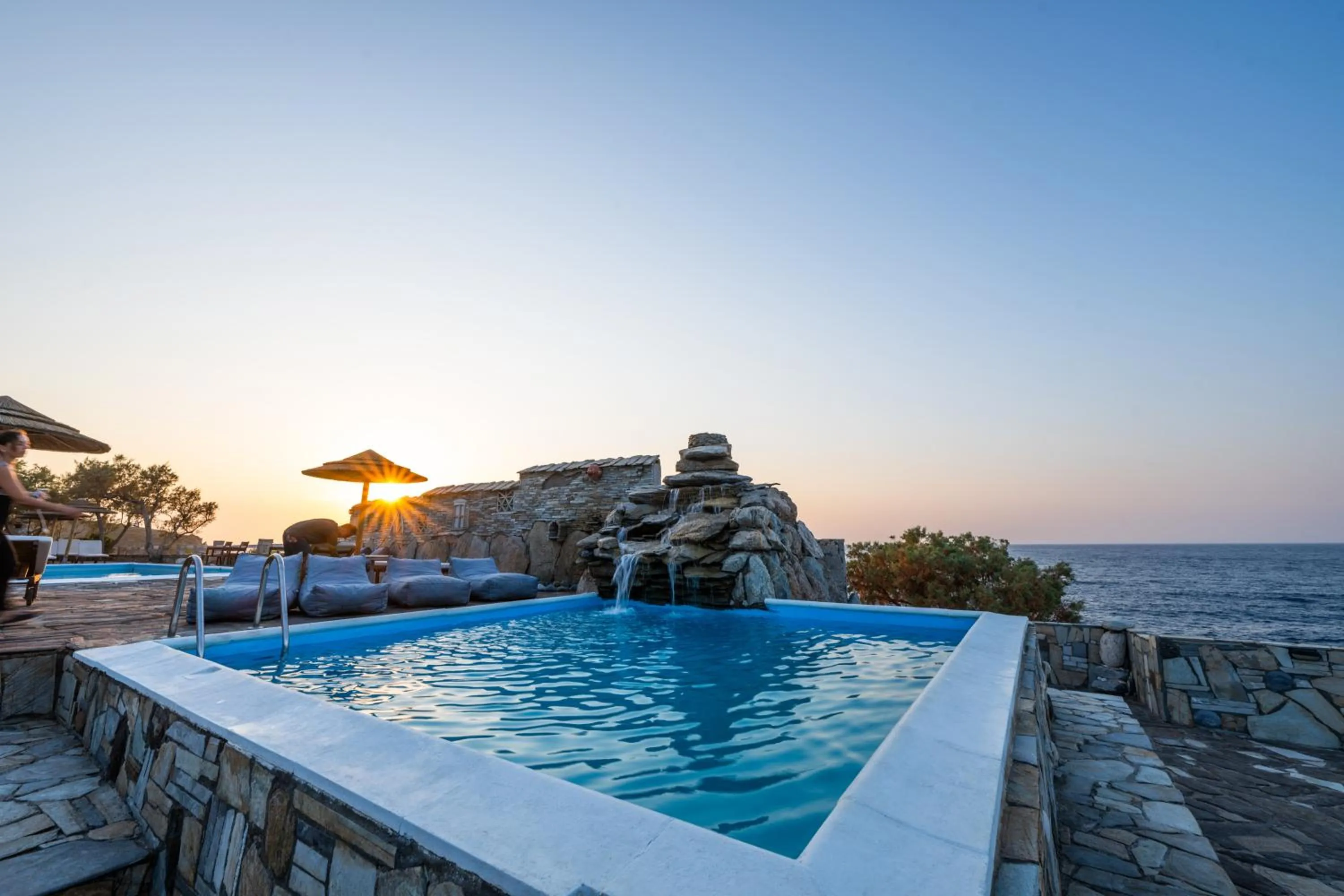 Swimming pool in Cavos Bay Hotel & Studios