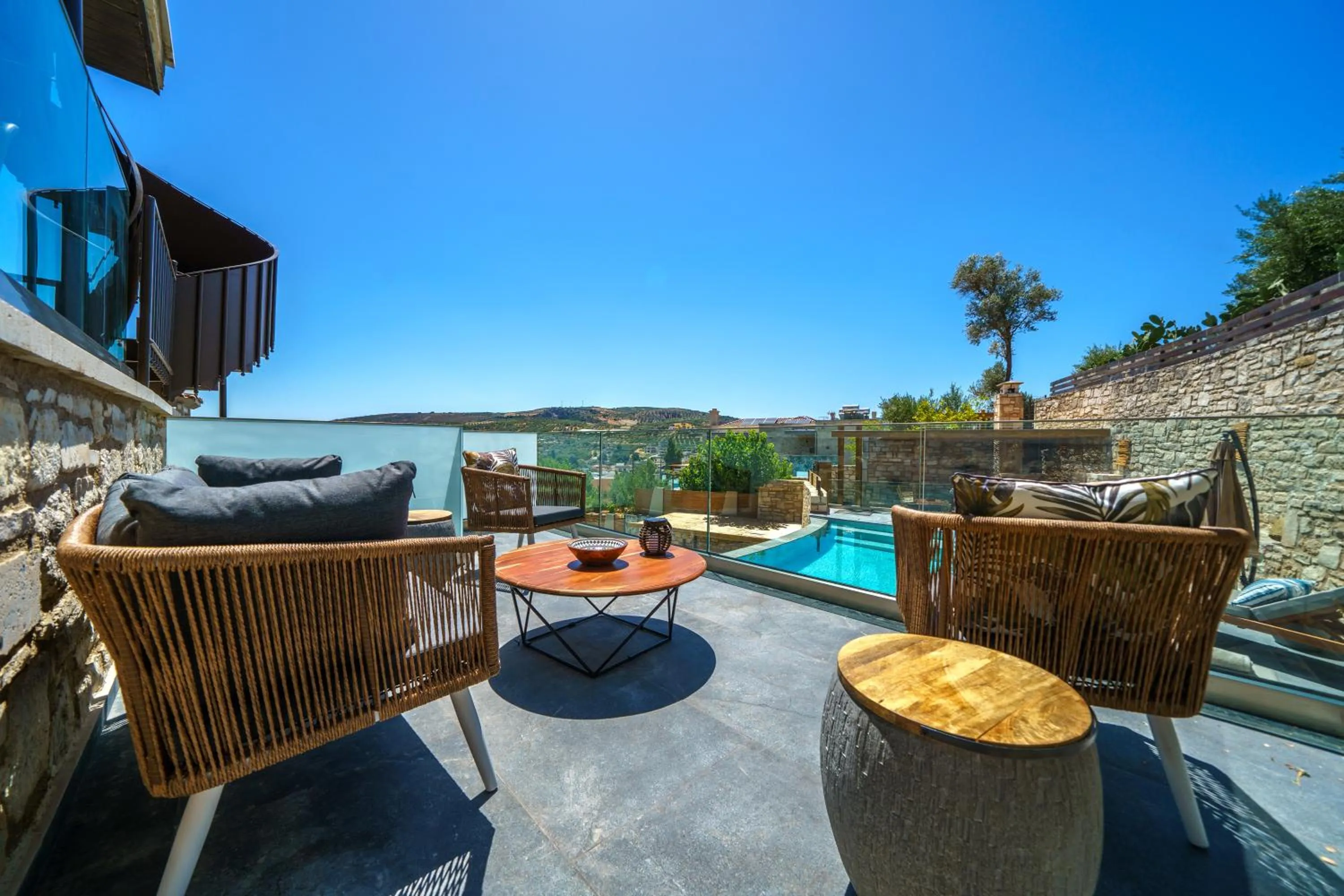 Natural landscape in Asion Lithos Suites with Private Pools