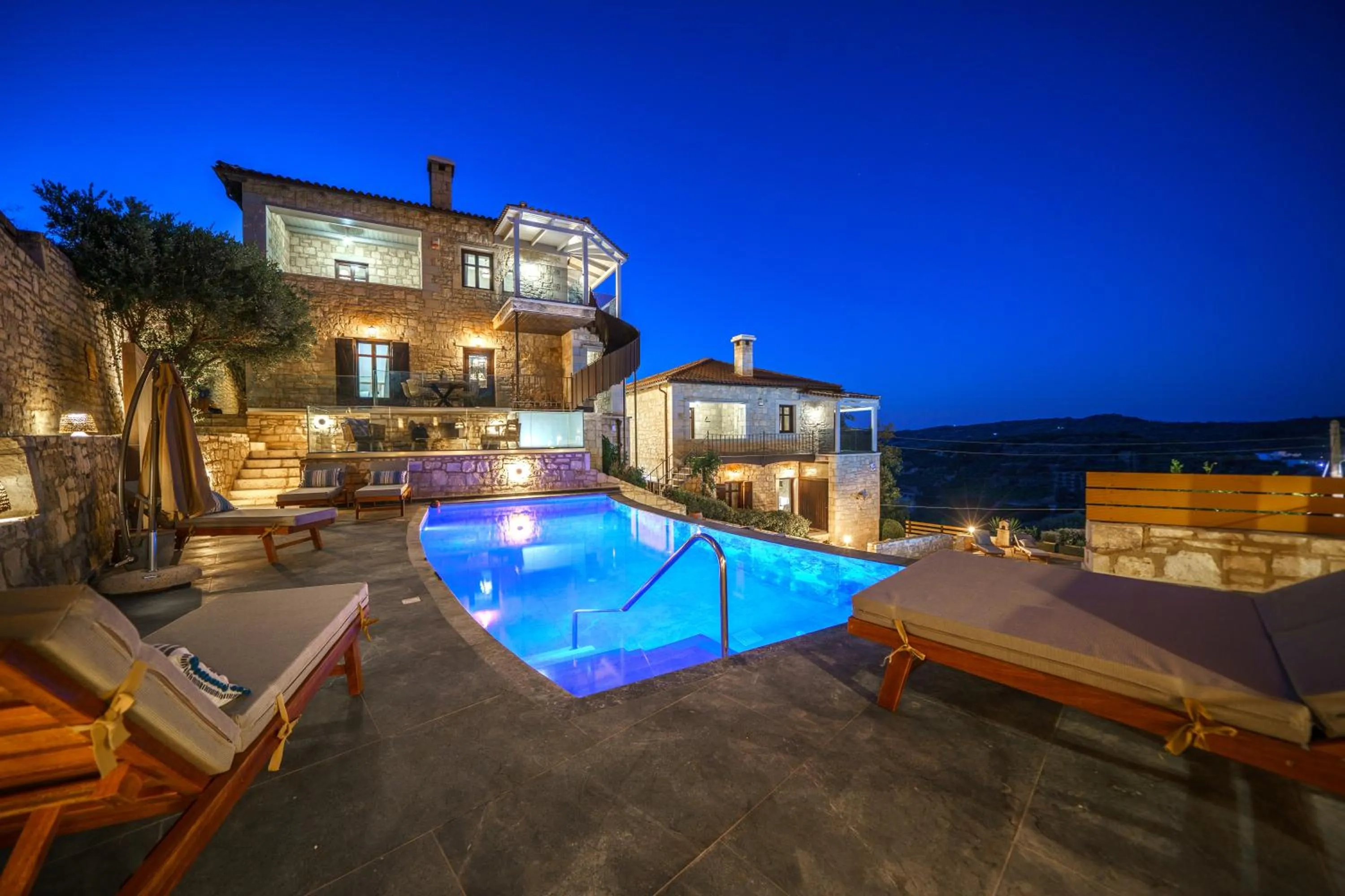 Swimming pool in Asion Lithos Suites with Private Pools