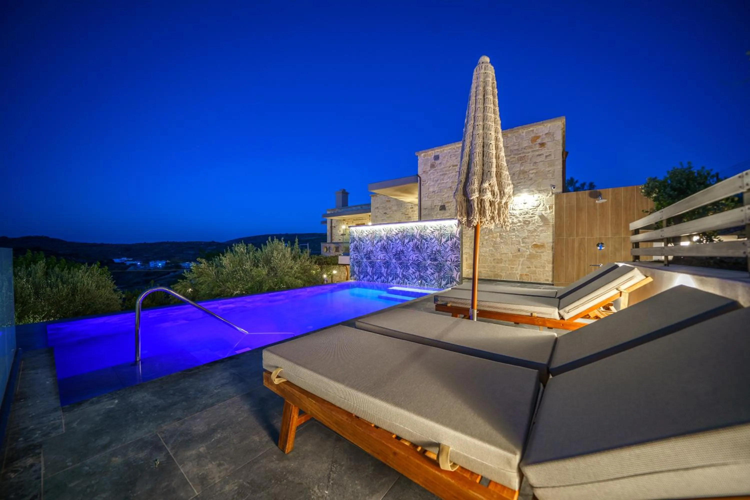 Pool view in Asion Lithos Suites with Private Pools