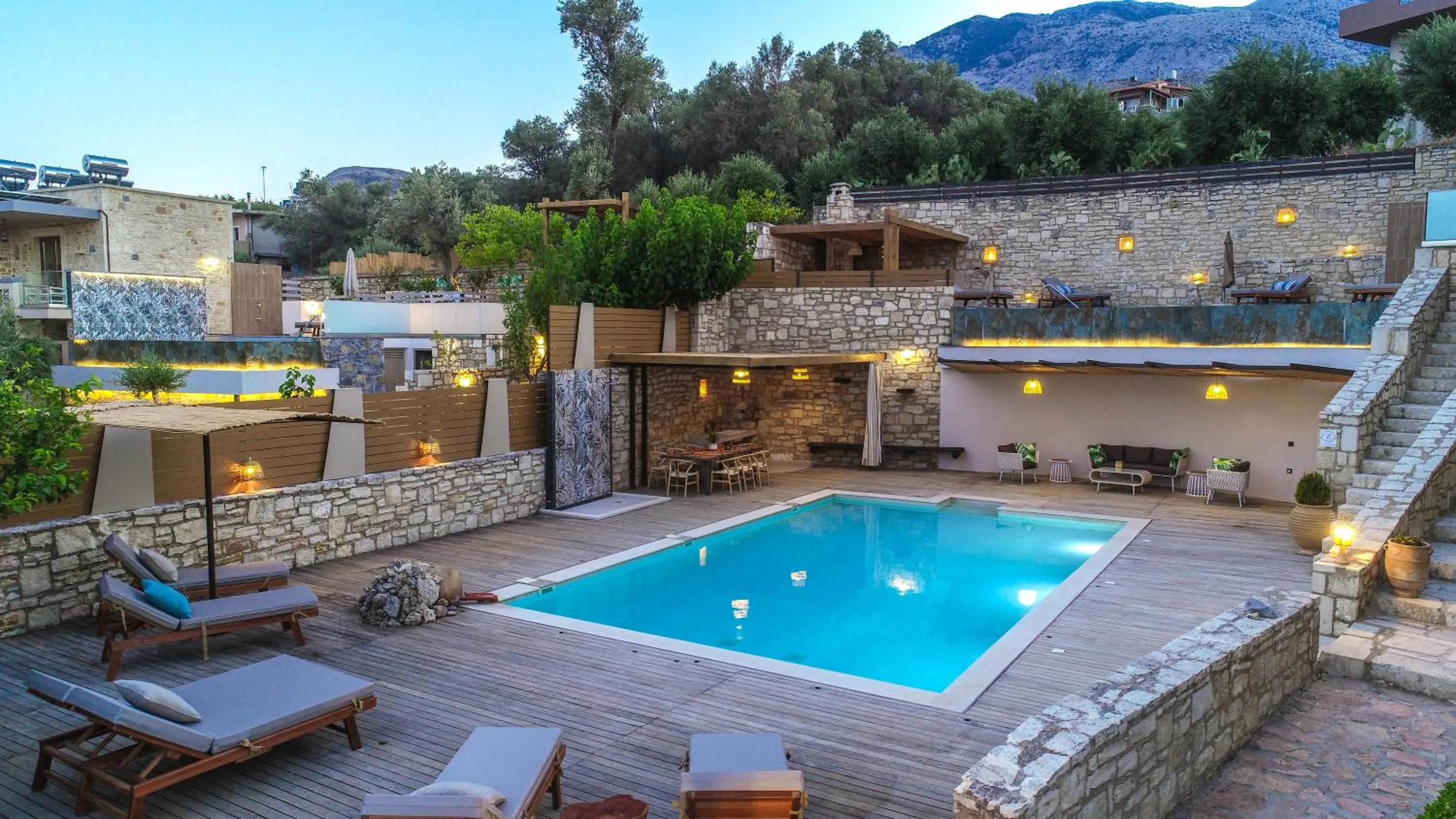 Mountain view in Asion Lithos Suites with Private Pools