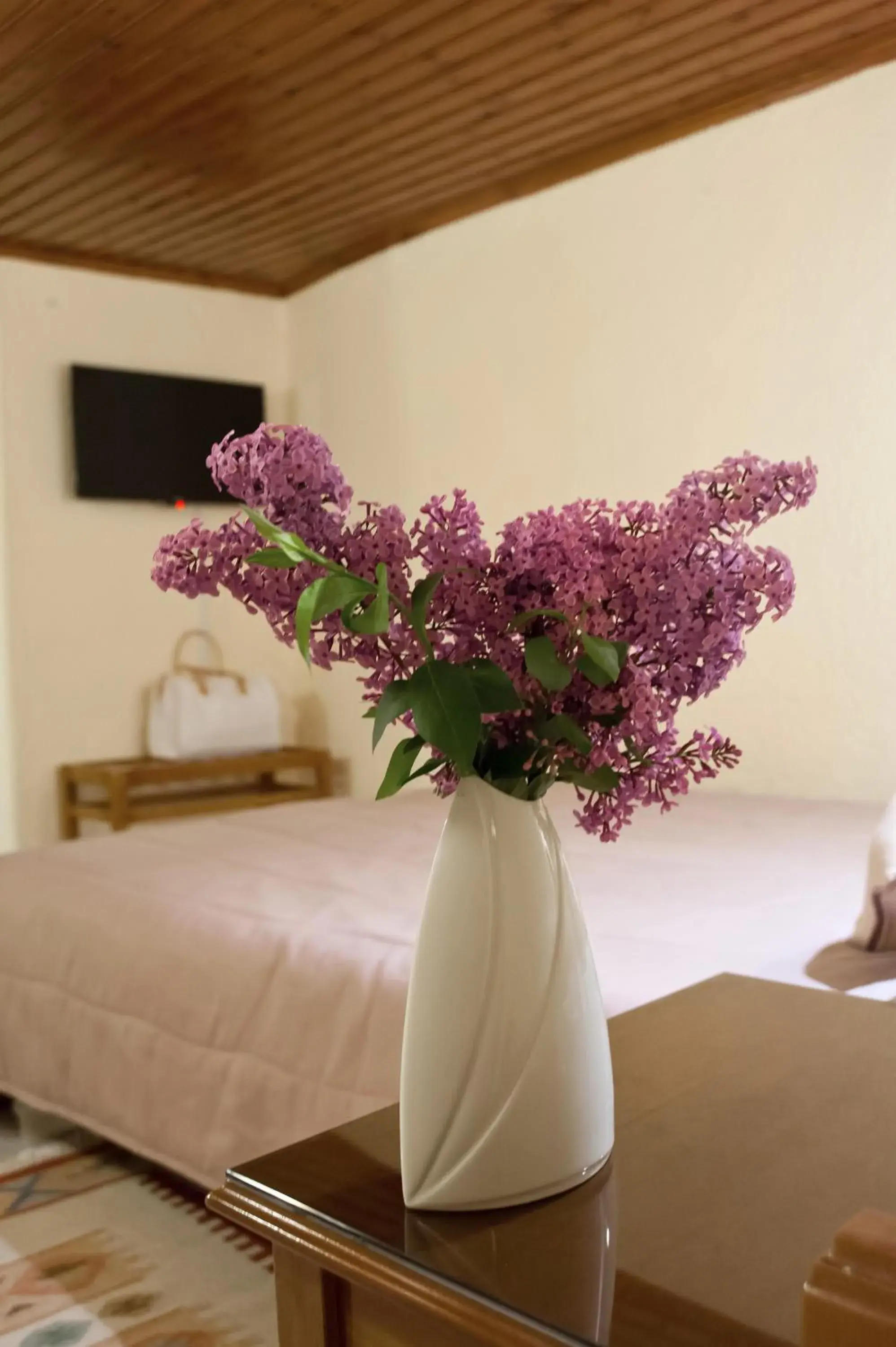 Decorative detail, Bed in Hermes Delphi Hotel Decorative detail, Bed in Hermes Delphi Hotel