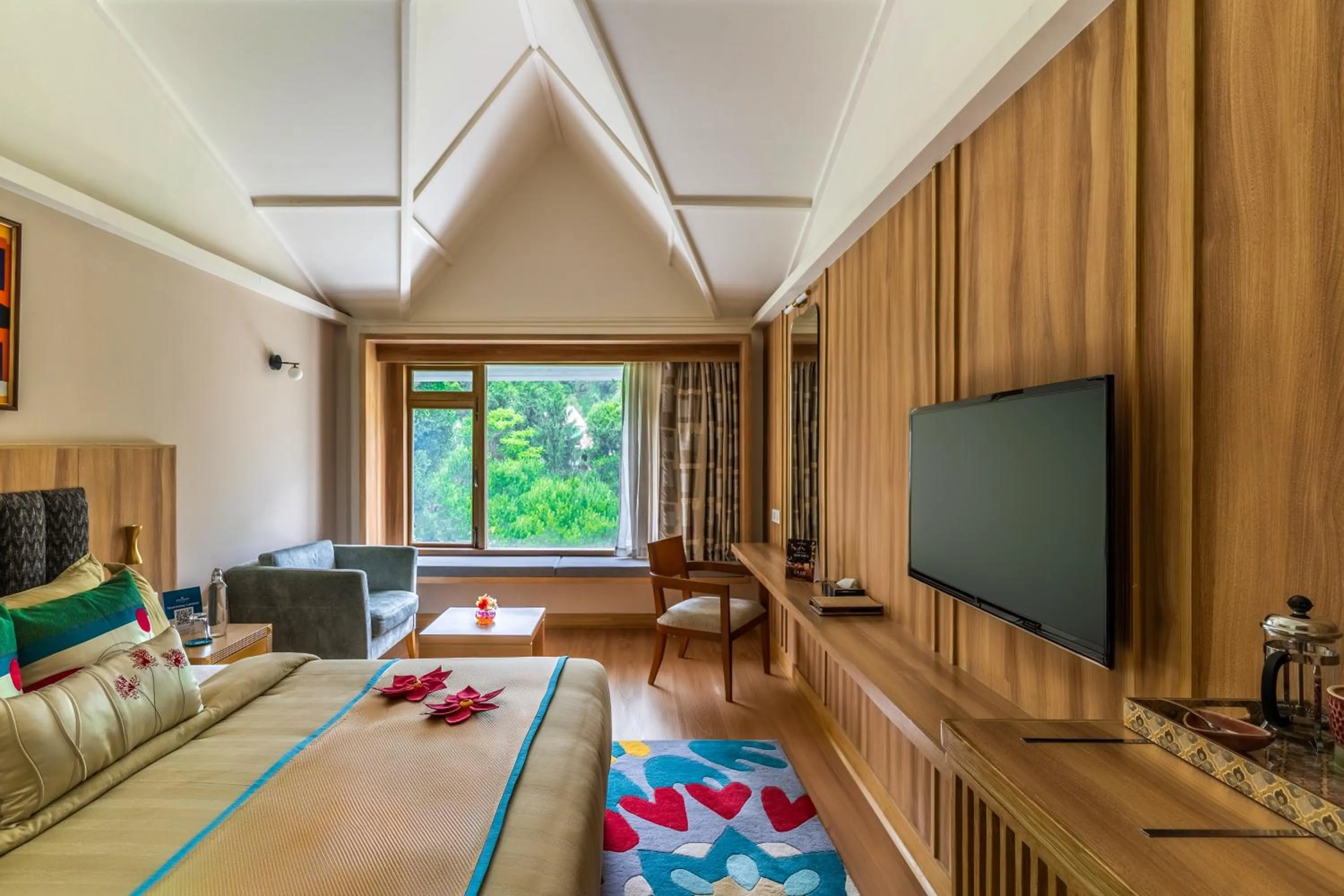 Bedroom in Bookmark Resorts, Manali