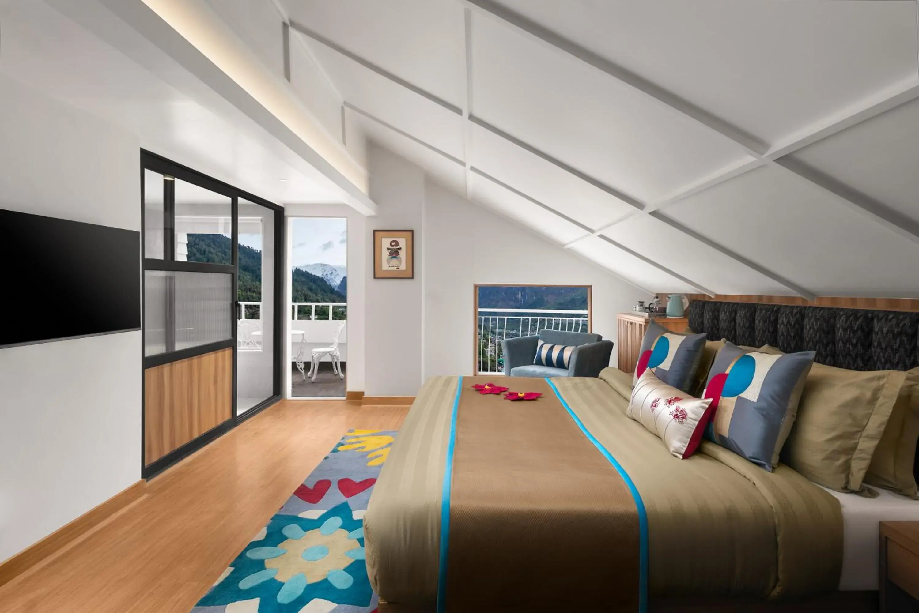 Bed in Bookmark Resorts, Manali Bed in Bookmark Resorts, Manali