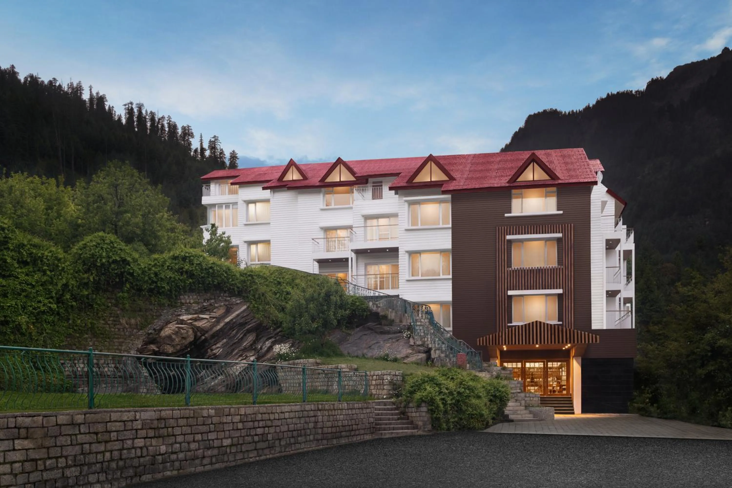 Property building in Bookmark Resorts, Manali