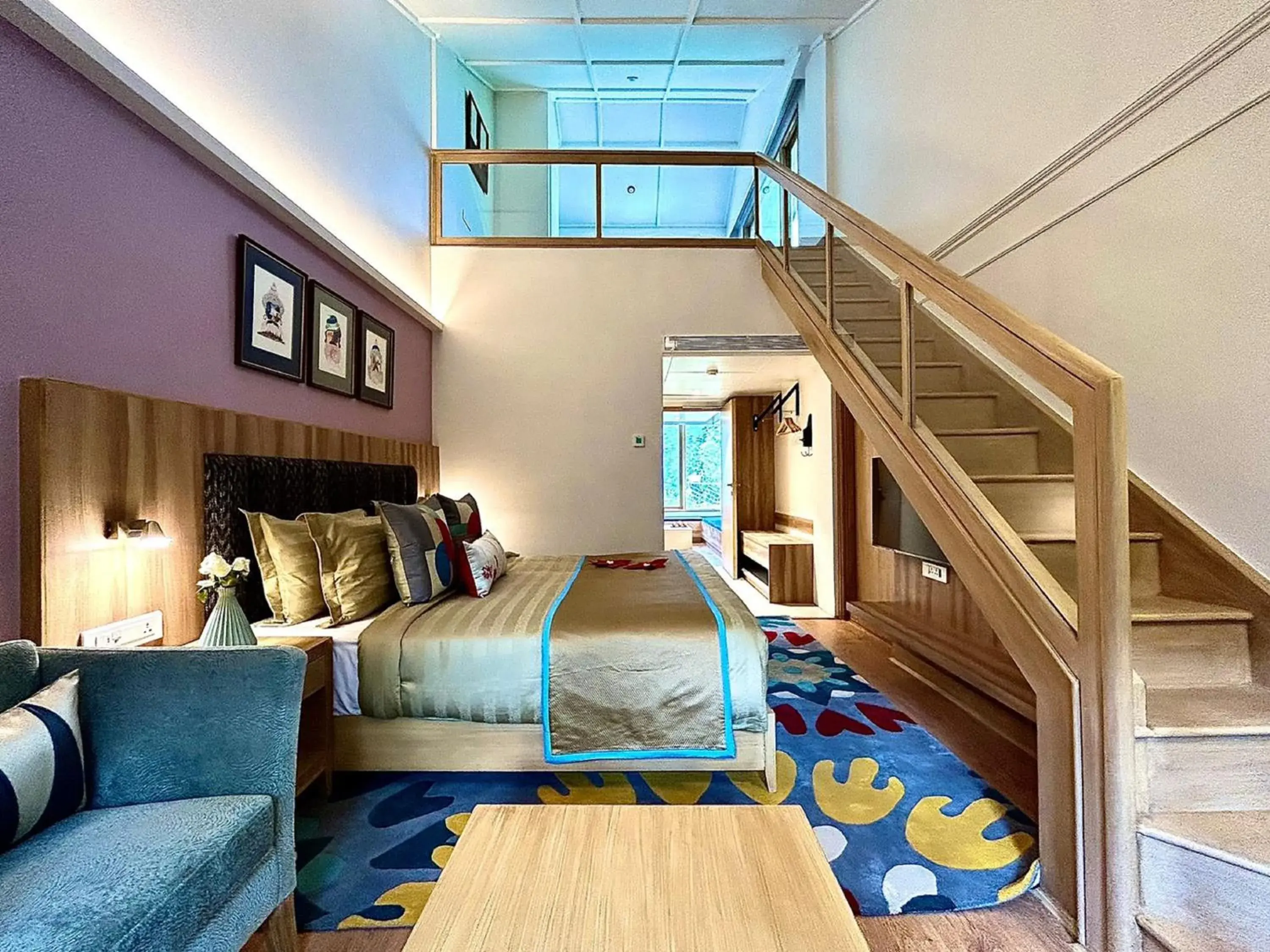 Living room in Bookmark Resorts, Manali Living room in Bookmark Resorts, Manali