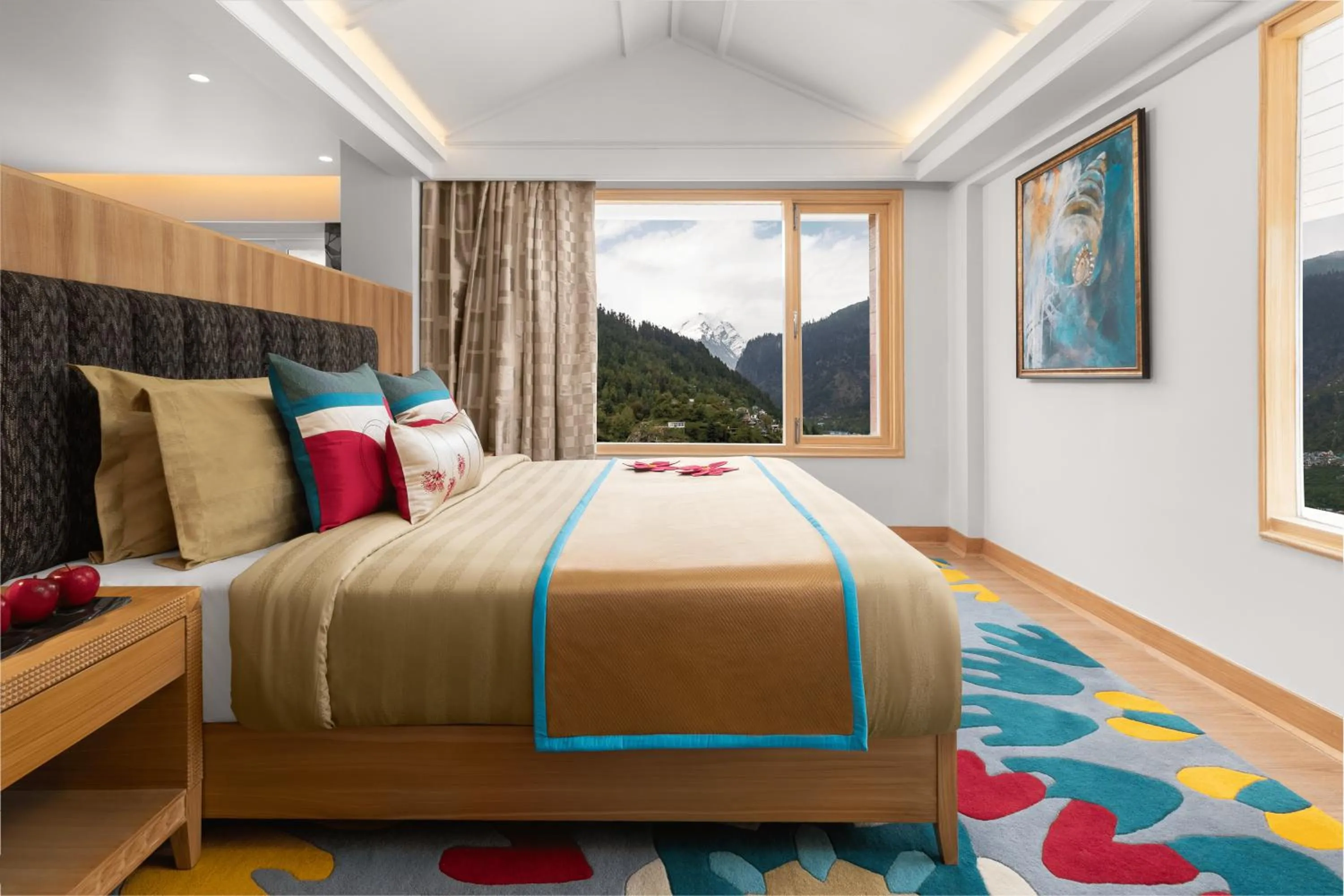Bedroom, Bed in Bookmark Resorts, Manali