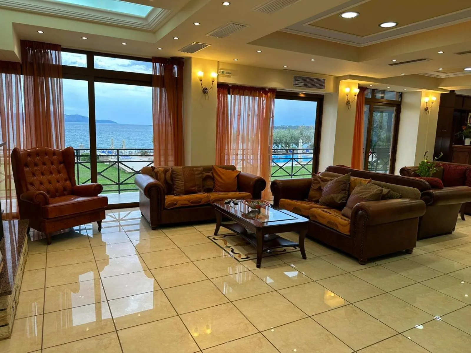 Seating area in Europa Beach Hotel