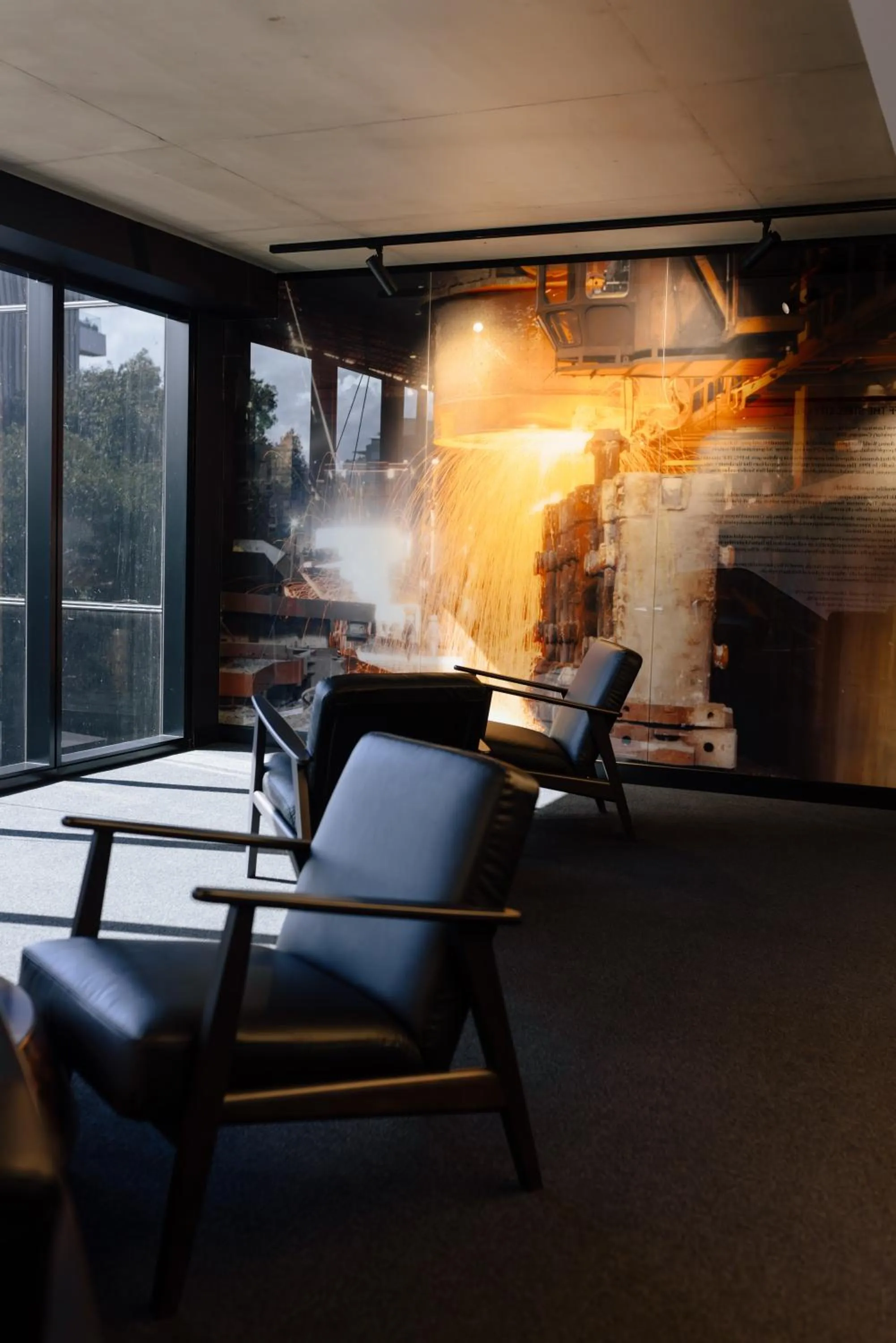 Seating area in 291 on King