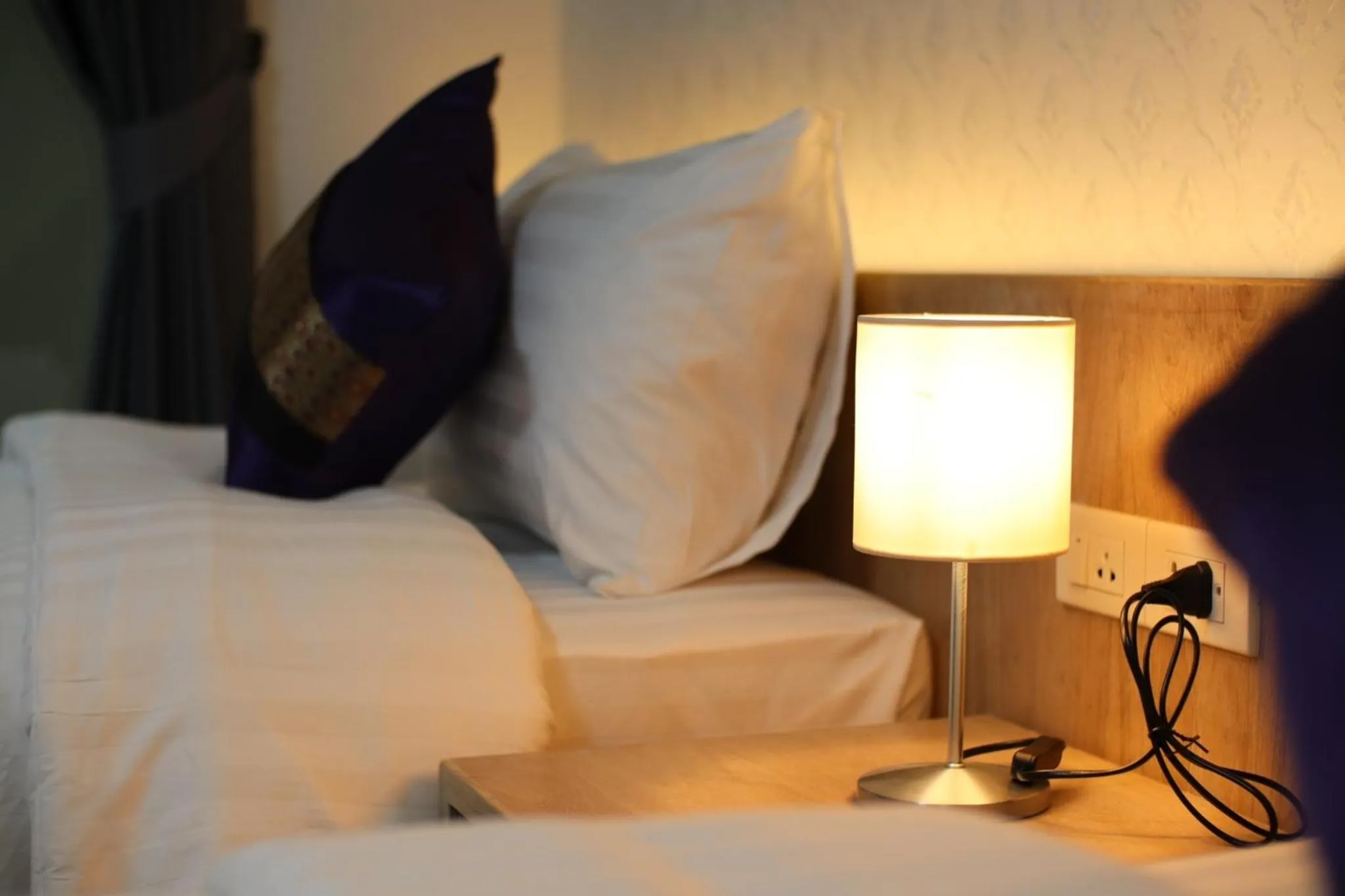 Decorative detail, Bed in Peacock De Pai Hotel