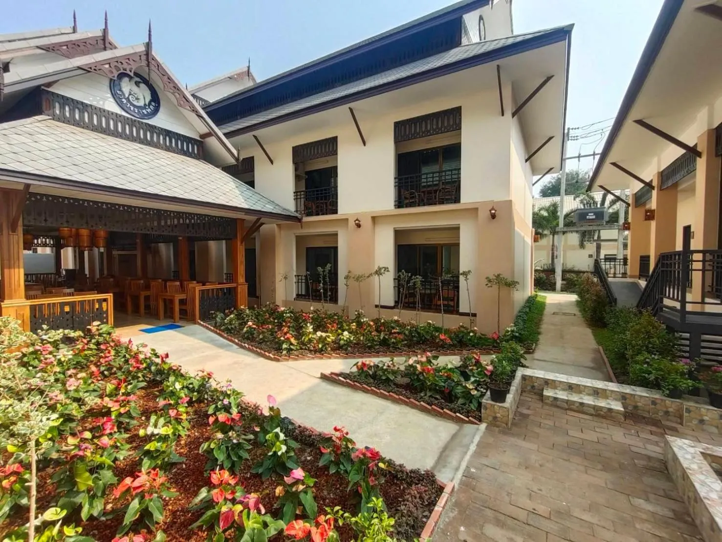 Garden view in Peacock De Pai Hotel