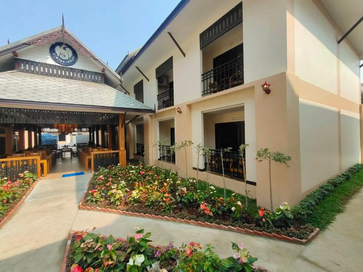 Garden view in Peacock De Pai Hotel