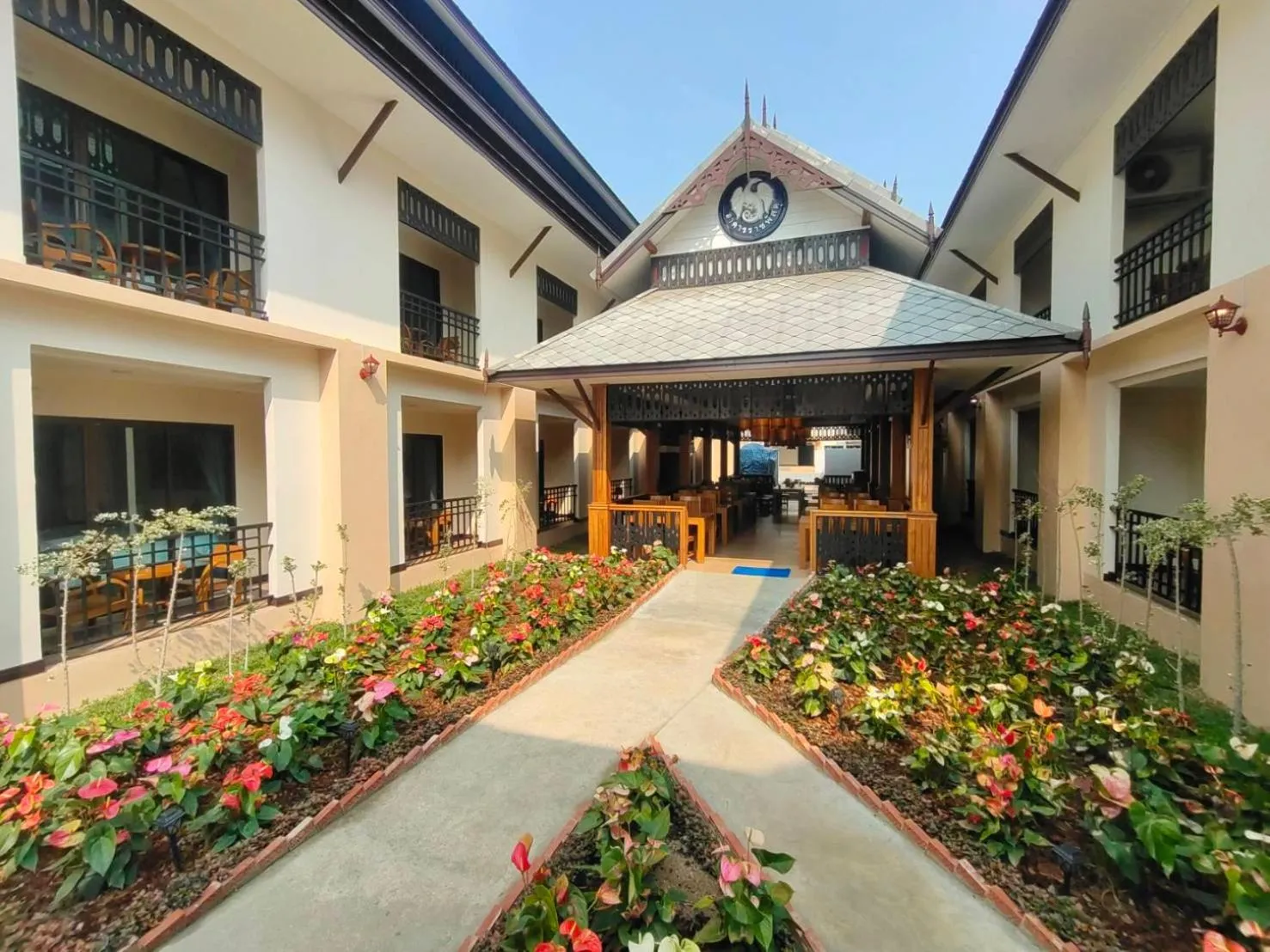Garden view in Peacock De Pai Hotel