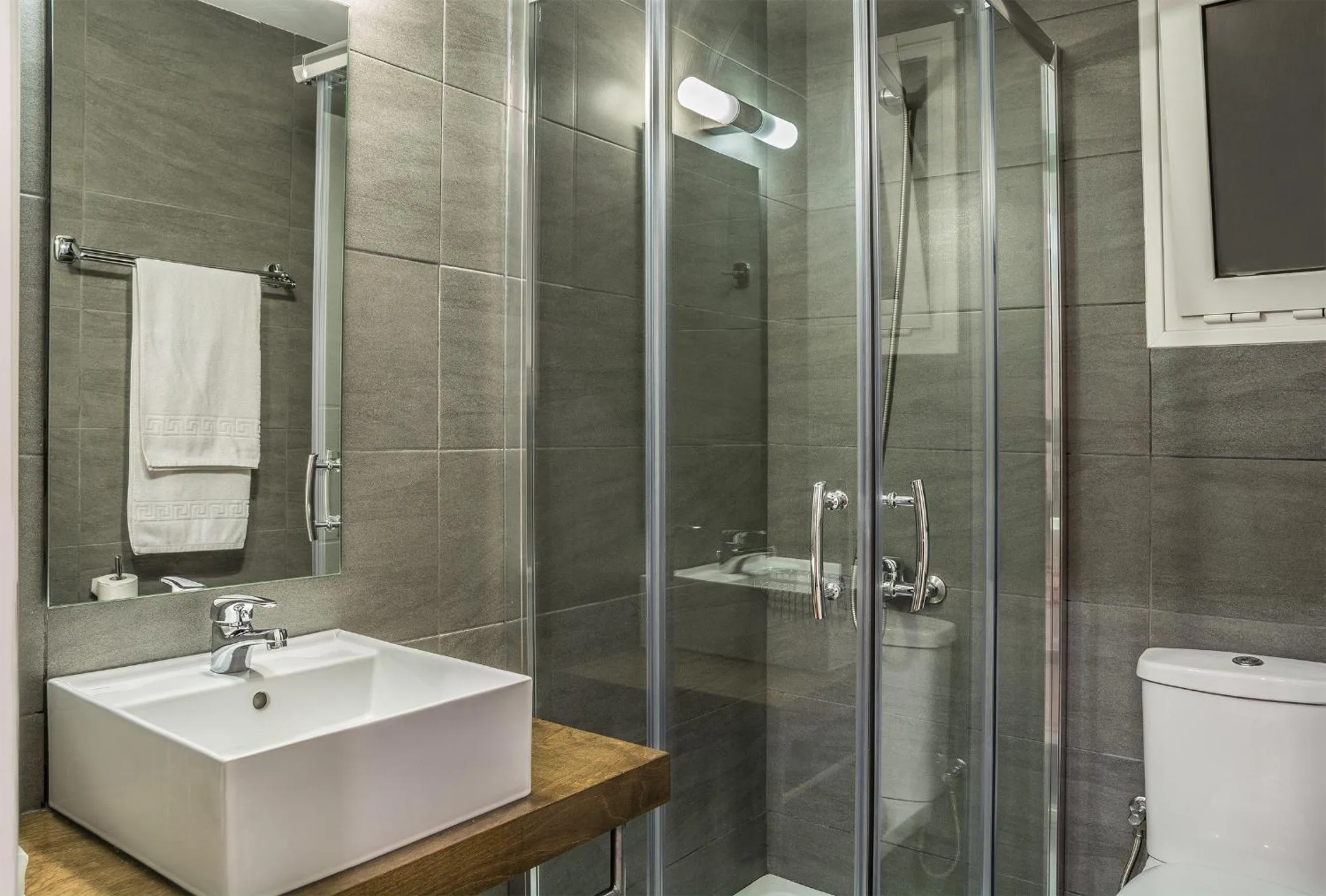 Shower in Sea View Hotel & Apartments