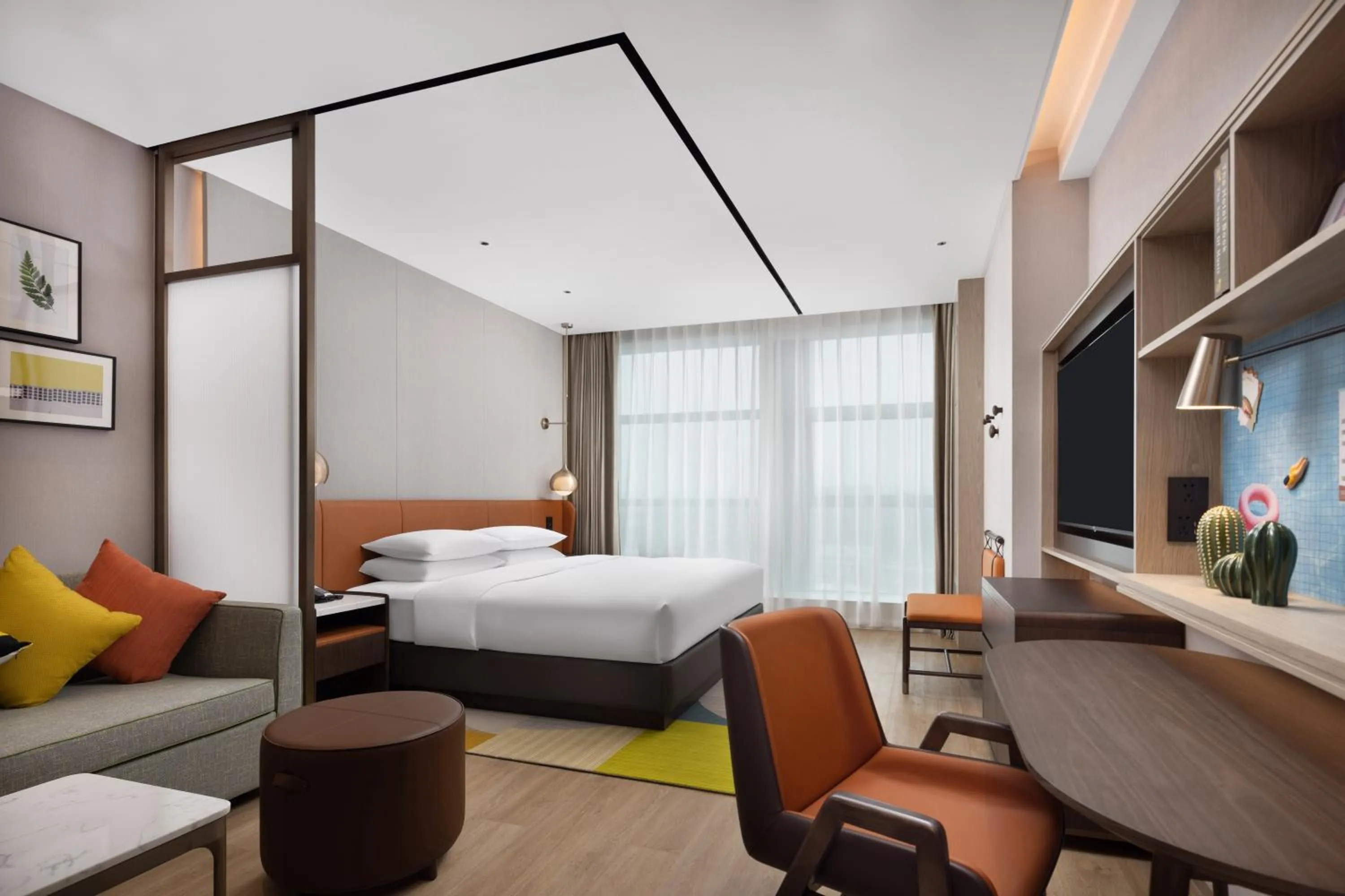 Bed in Home2 Suites by Hilton Guiyang Nanming Jiyuan