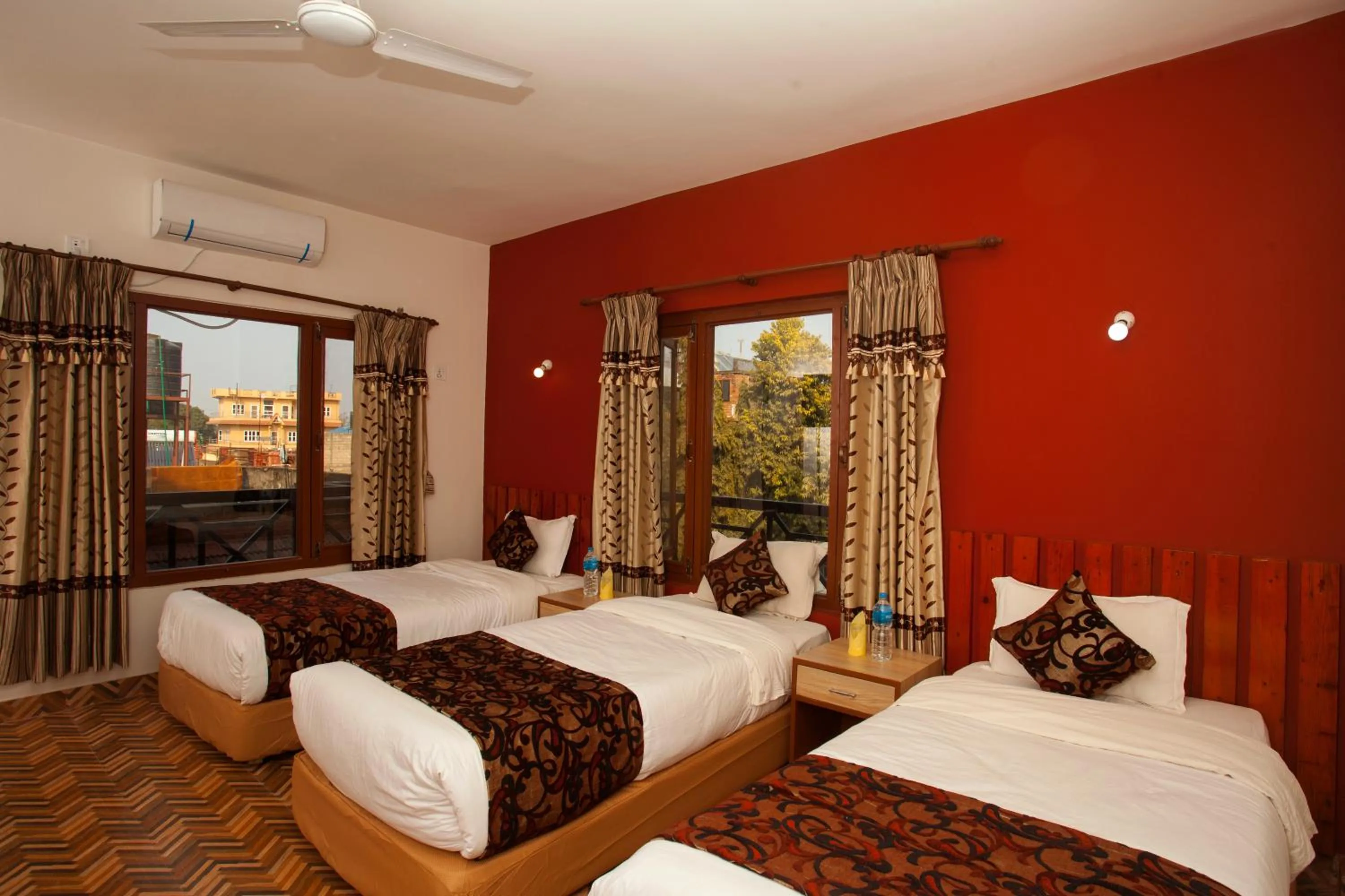 Bed in Sauraha Holiday Home Riverside by managed Hotel Surya Adventure