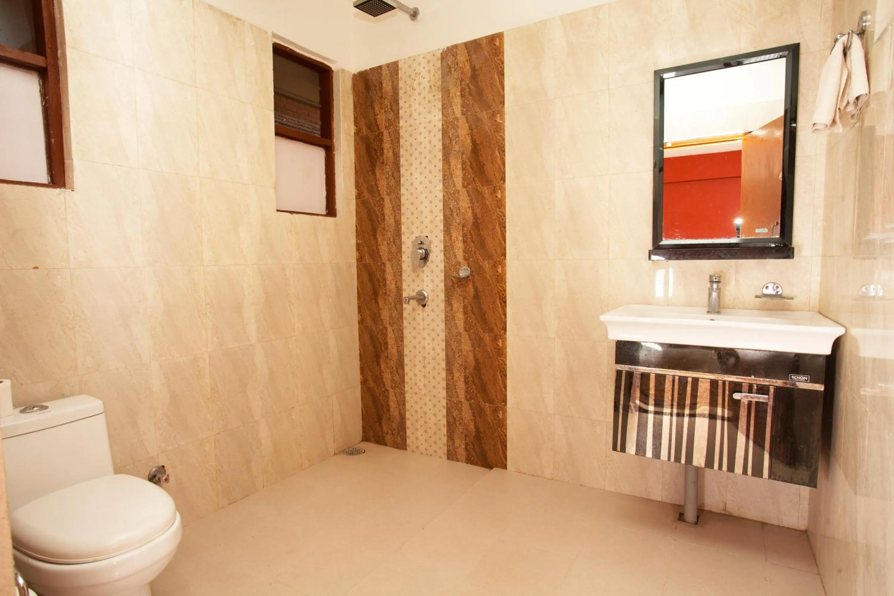 Shower in Sauraha Holiday Home Riverside by managed Hotel Surya Adventure