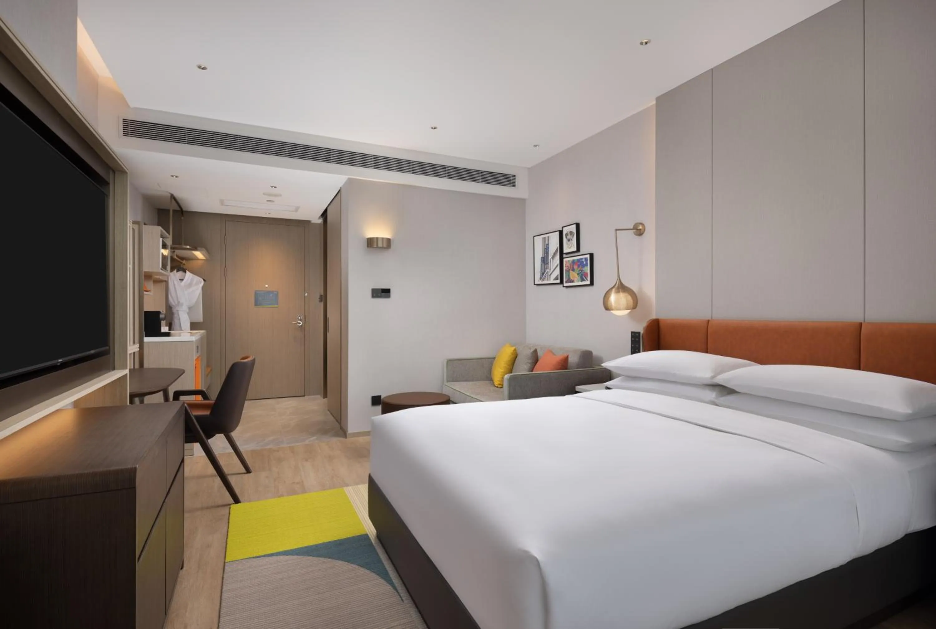 Bed in Home2 Suites By Hilton Foshan Jiujiang