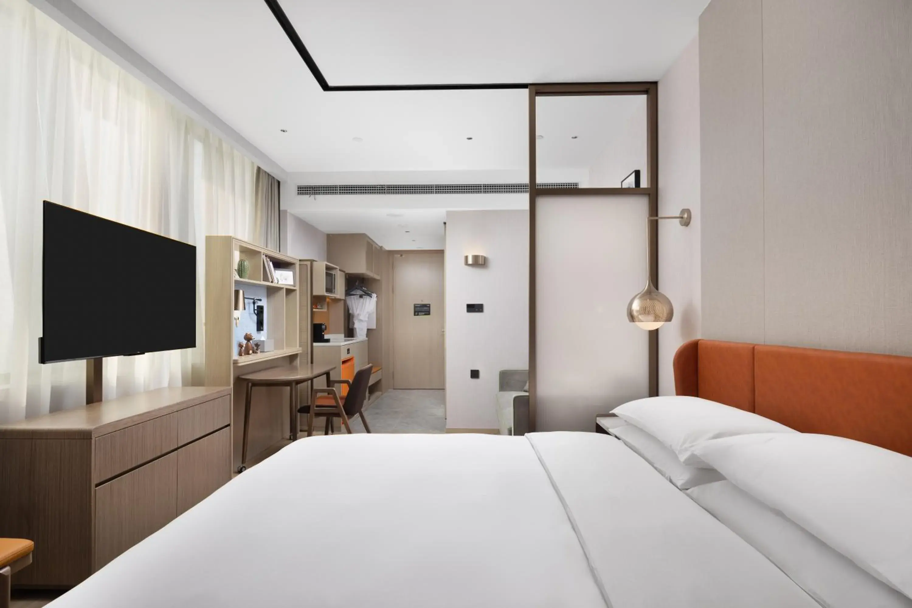 Bed in Home2 Suites by Hilton Beijing Shunyi Bed in Home2 Suites by Hilton Beijing Shunyi