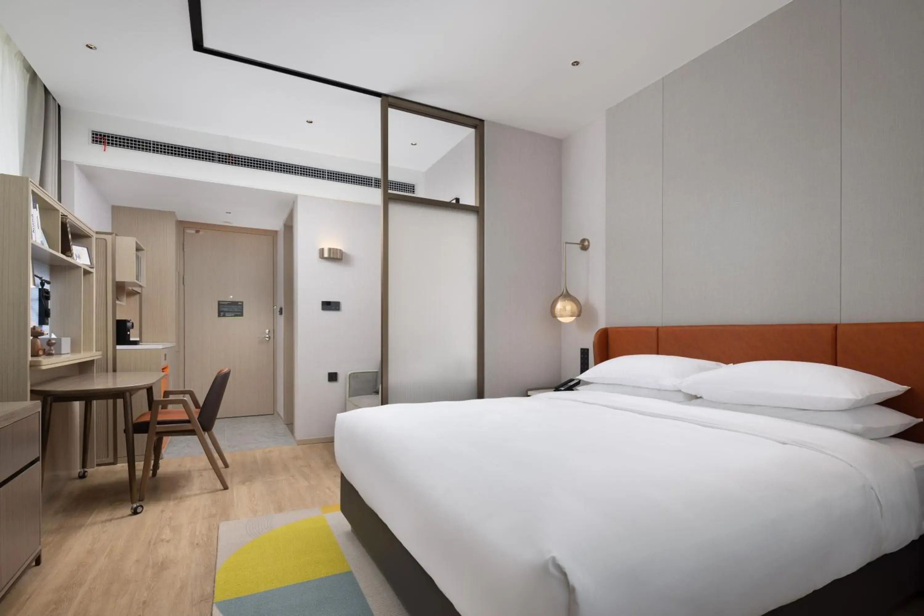Bed in Home2 Suites by Hilton Beijing Shunyi Bed in Home2 Suites by Hilton Beijing Shunyi