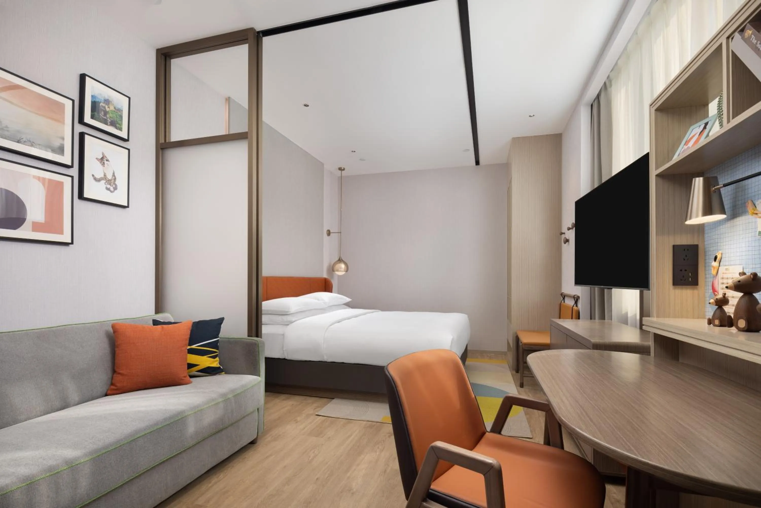 Bed in Home2 Suites by Hilton Beijing Shunyi
