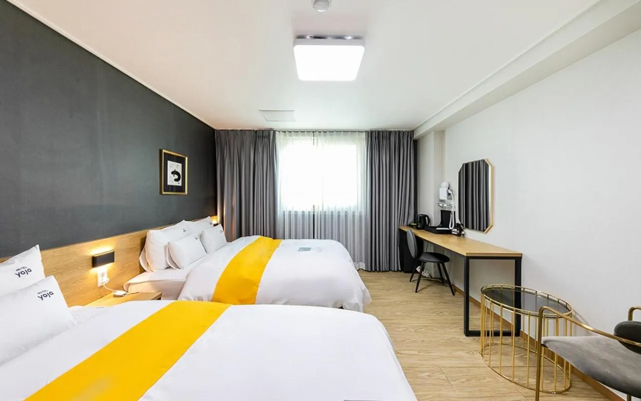 Bed in YAJA Hotel Tongyeong Ferry Terminal Branch