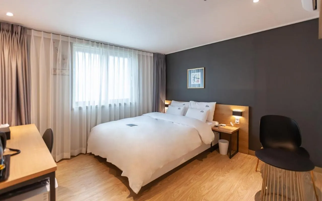 Bed in YAJA Hotel Tongyeong Ferry Terminal Branch