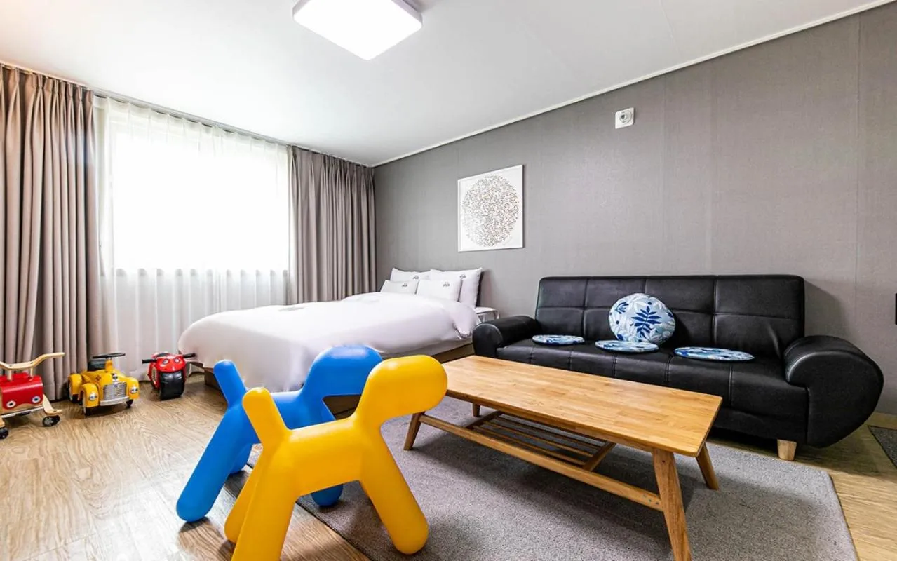 Bed in YAJA Hotel Tongyeong Ferry Terminal Branch