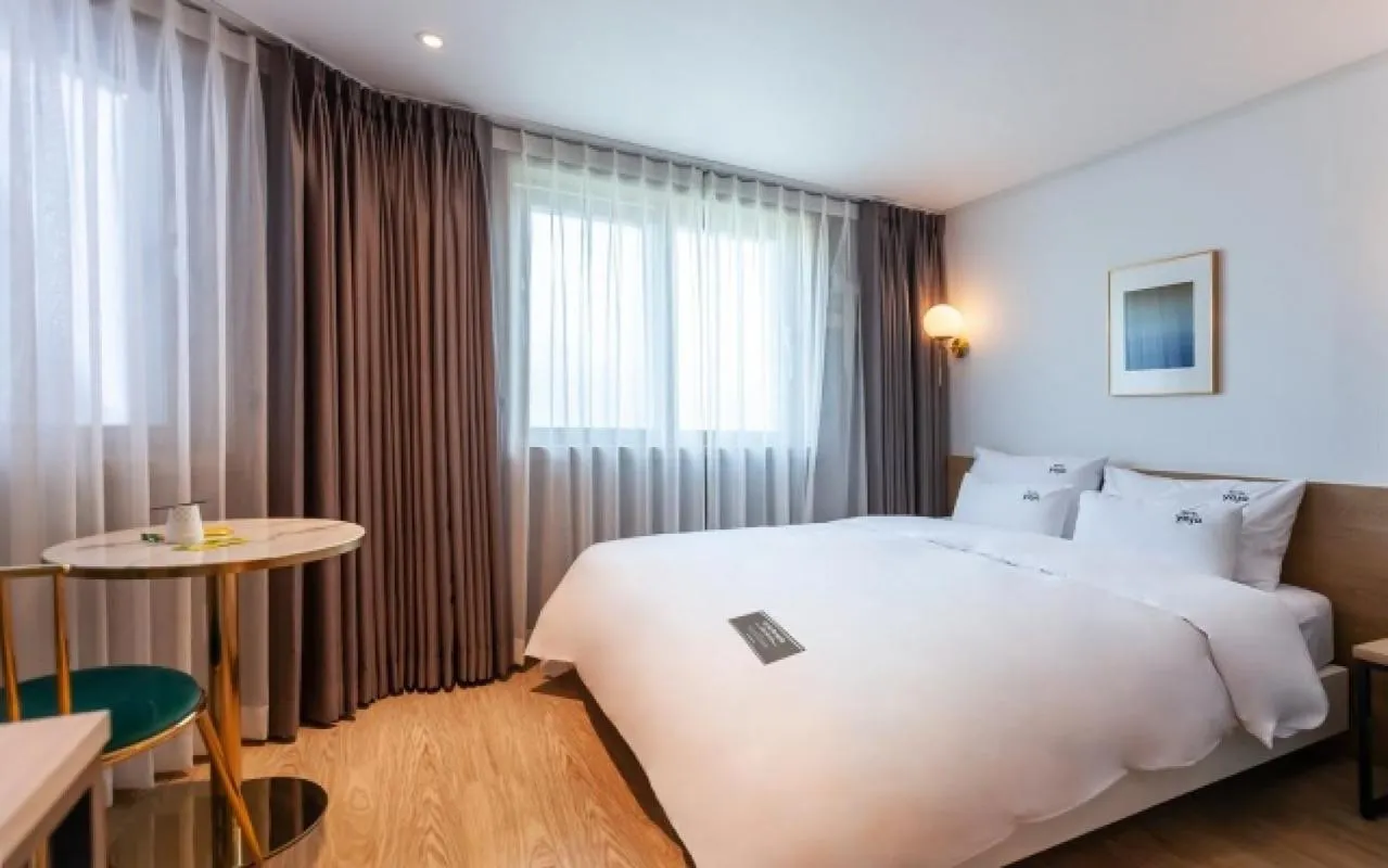 Bed in YAJA Hotel Tongyeong Ferry Terminal Branch