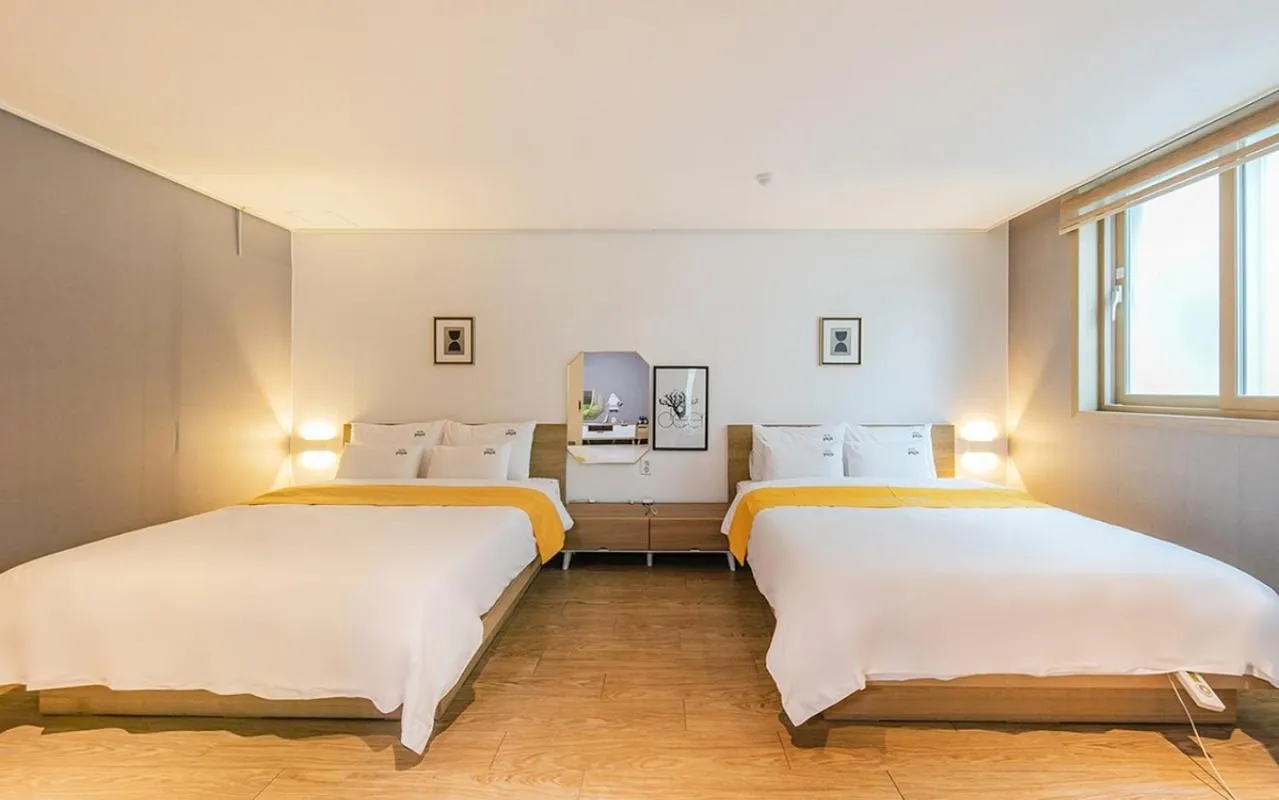 Bed in YAJA Hotel Tongyeong Ferry Terminal Branch